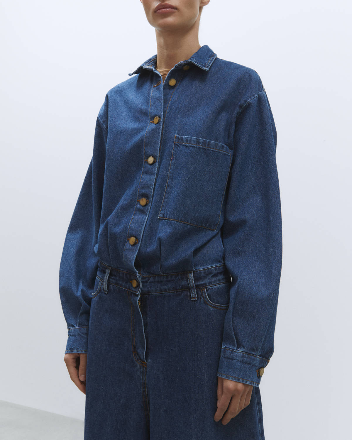 WORK DENIM OVERALL