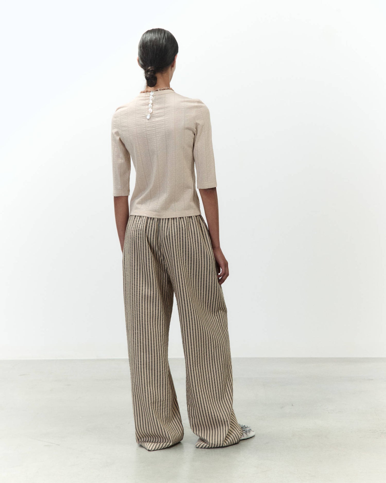 WIDE STRIPED TROUSERS