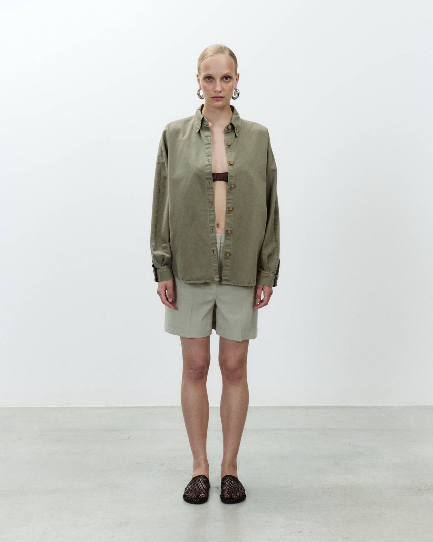 COTTON GABARDINE SHIRT