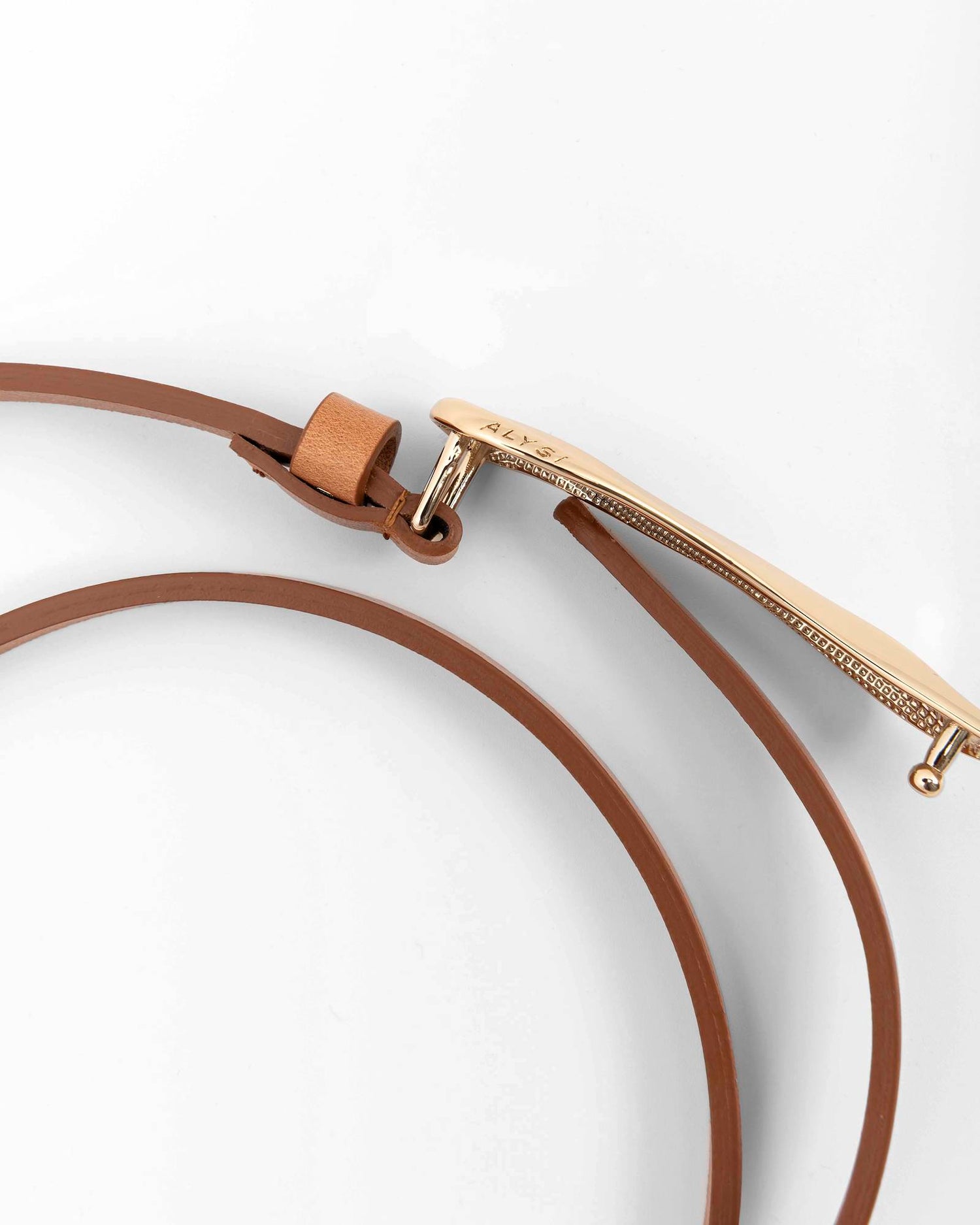 THIN LEATHER BELT