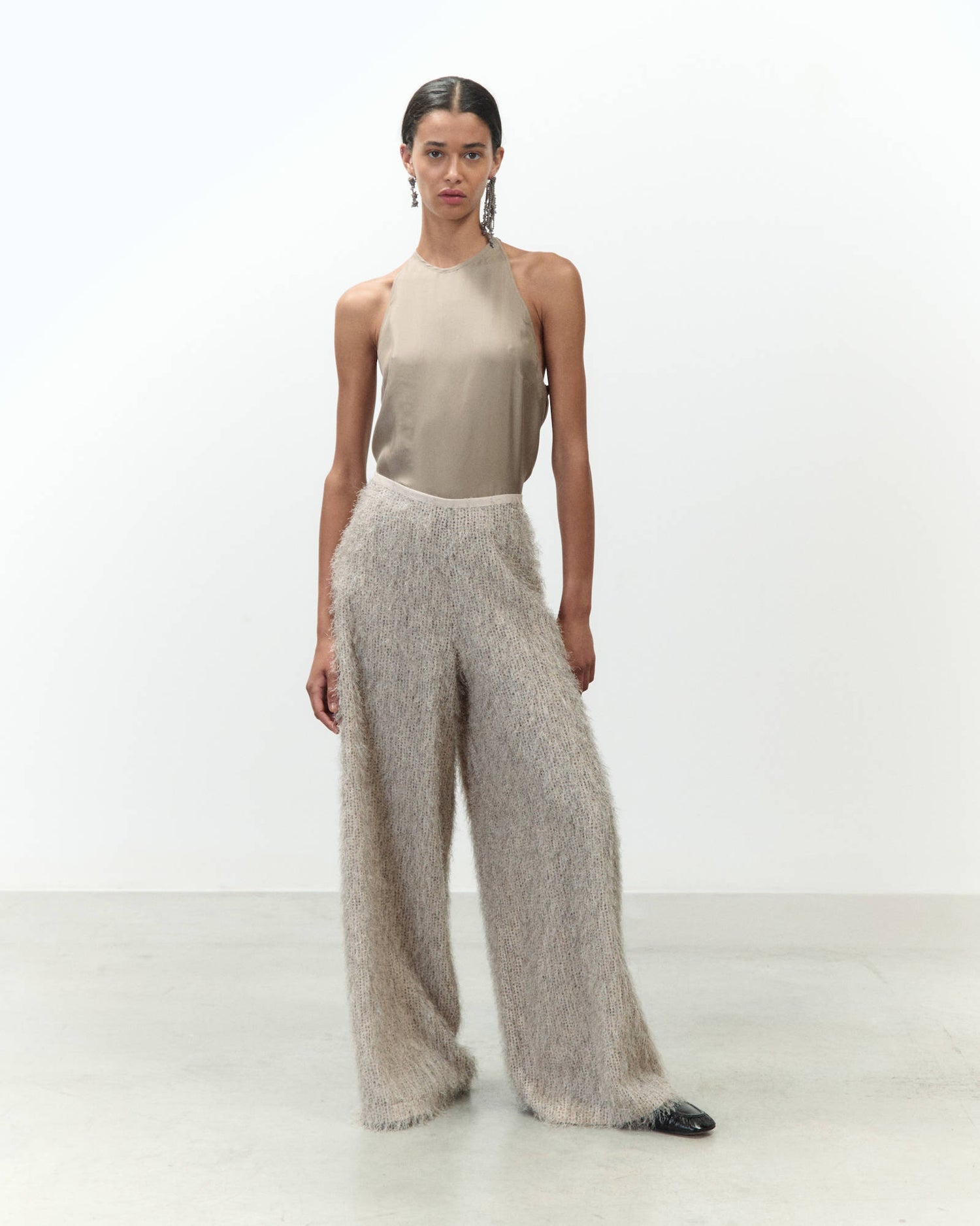 FRINGED POLKA DOT TROUSERS