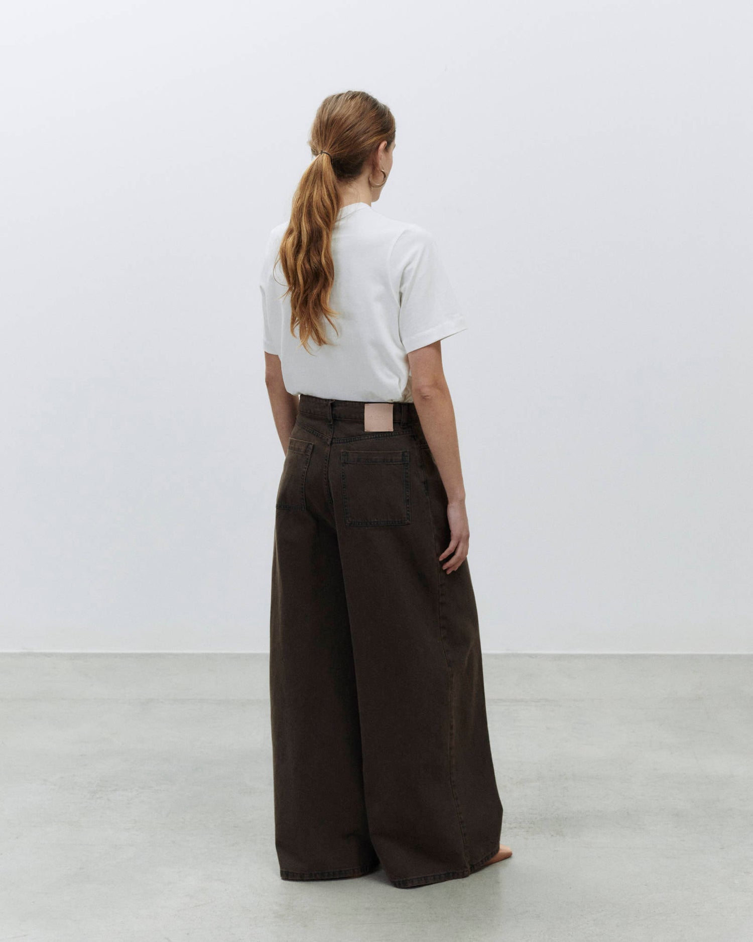 PALAZZO DENIM PANTS