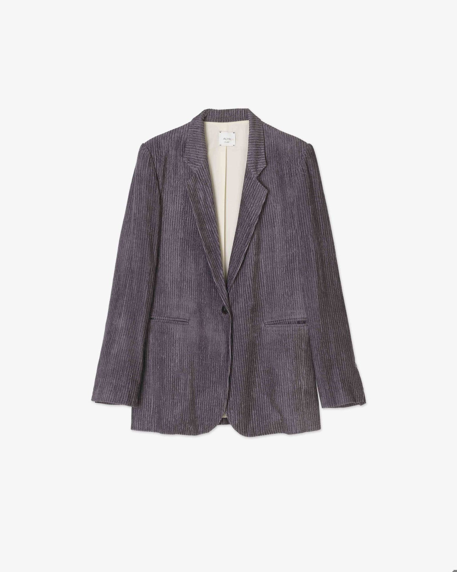 FLUID CORDUROY SINGLE BREASTED BLAZER