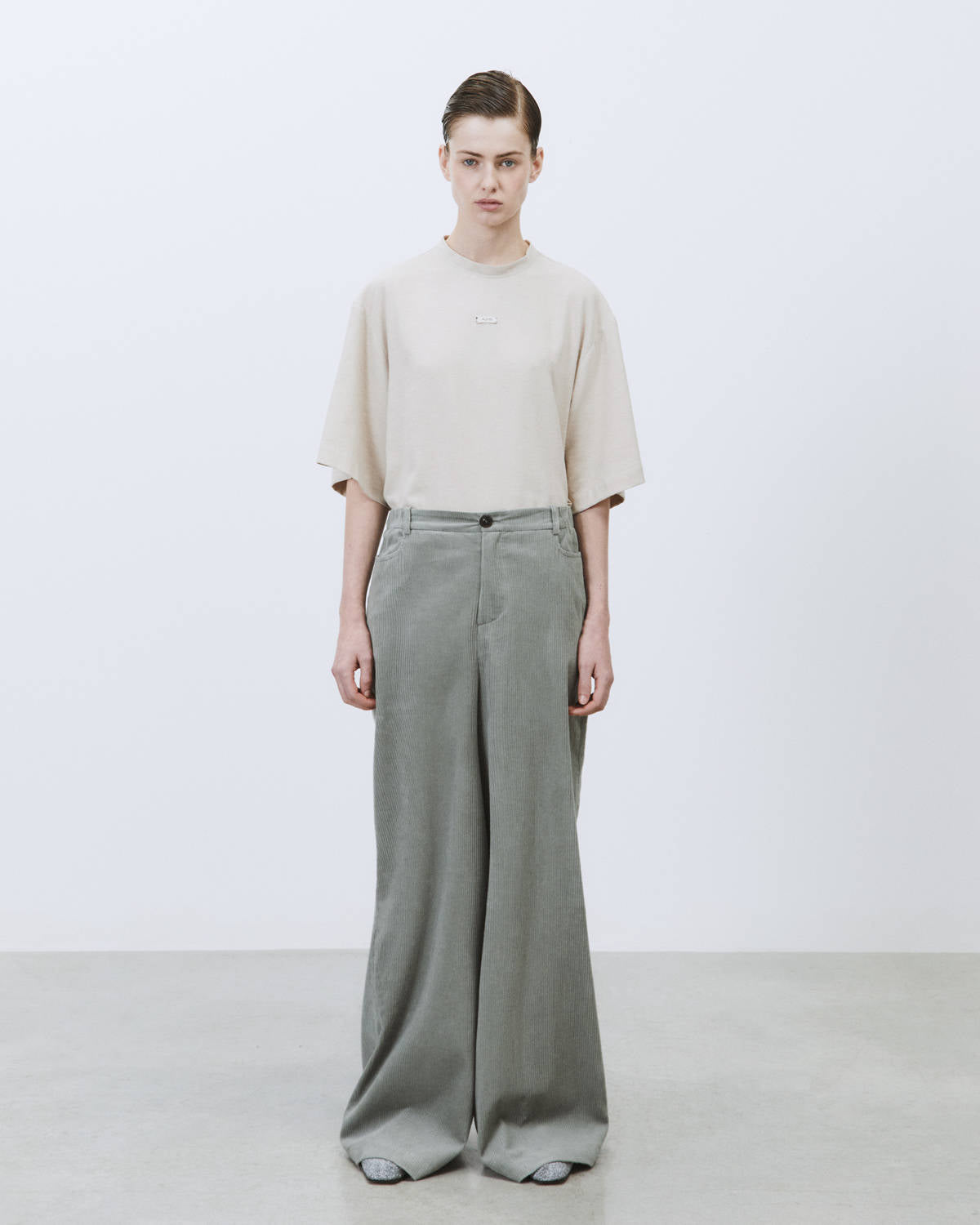 WIDE LEG CORDUROY TROUSERS