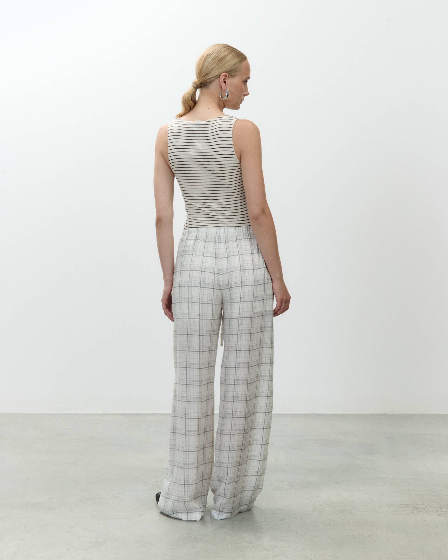 FLUID CHECK PANTS IN CUPRO