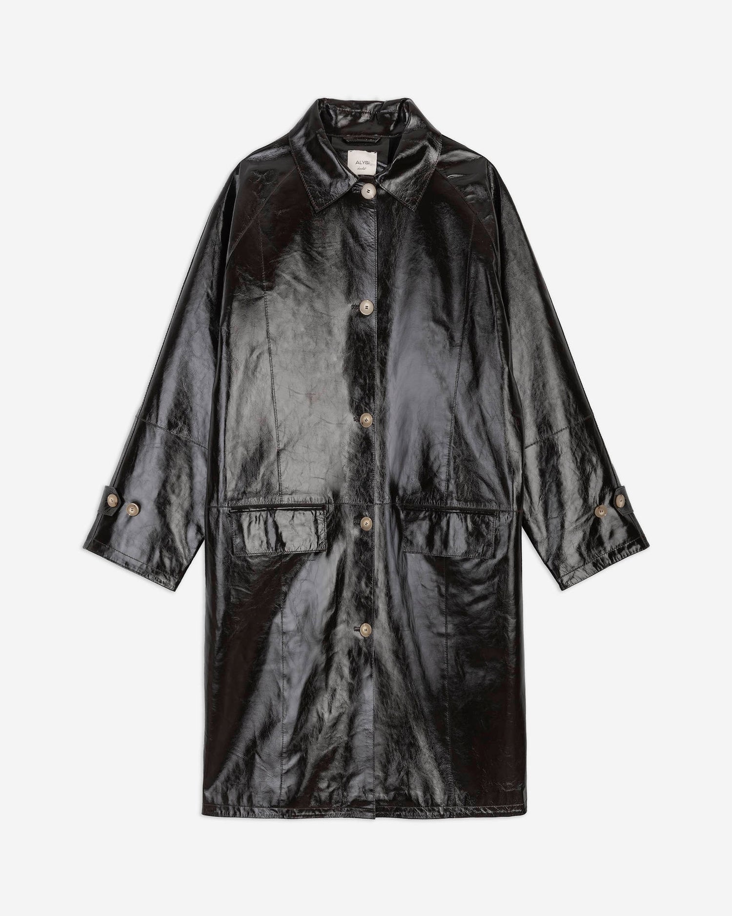 PATENT LEATHER TRENCH