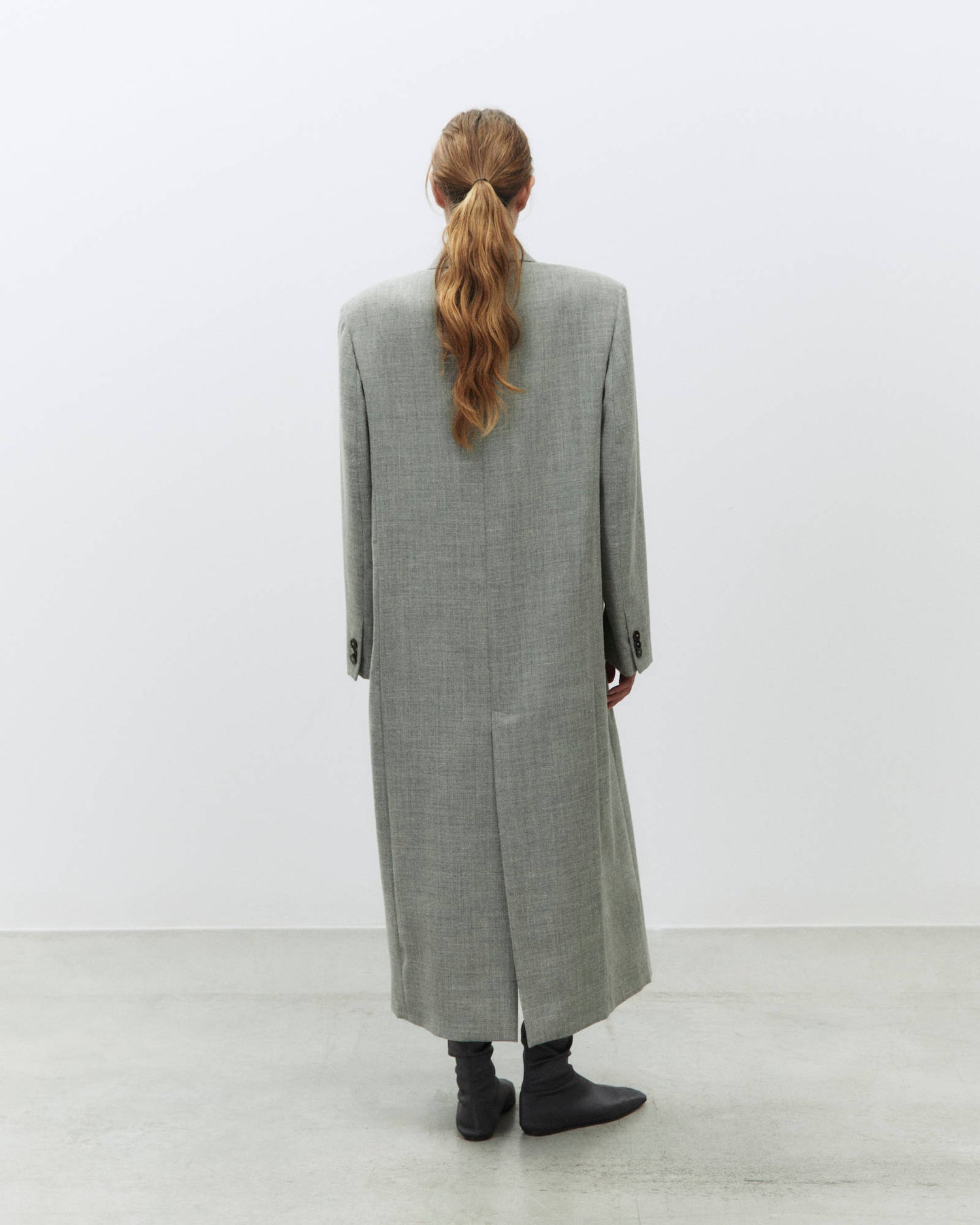 LONG WOOL GRANIGLIA COAT