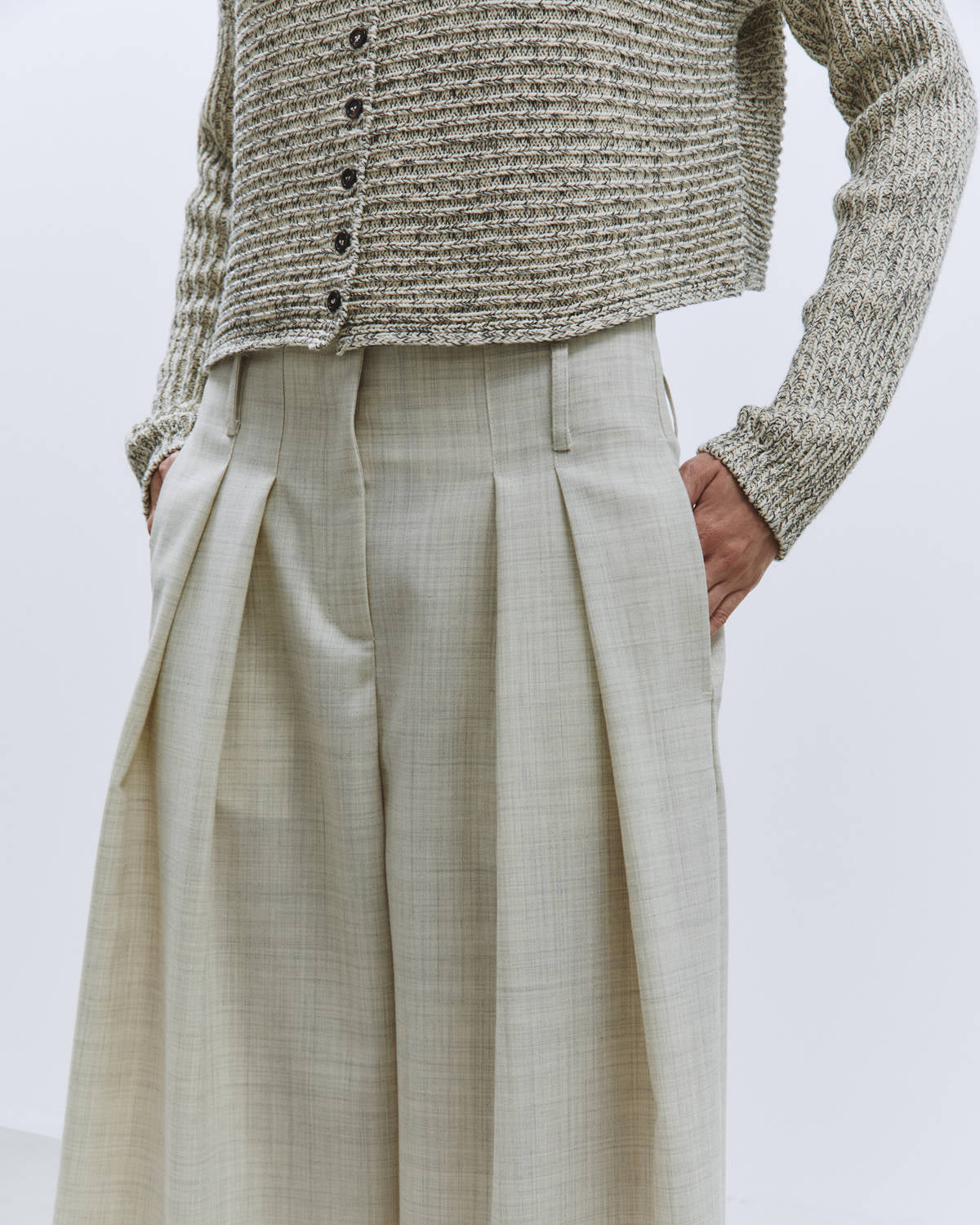 TAILORED VIRGIN WOOL TROUSERS