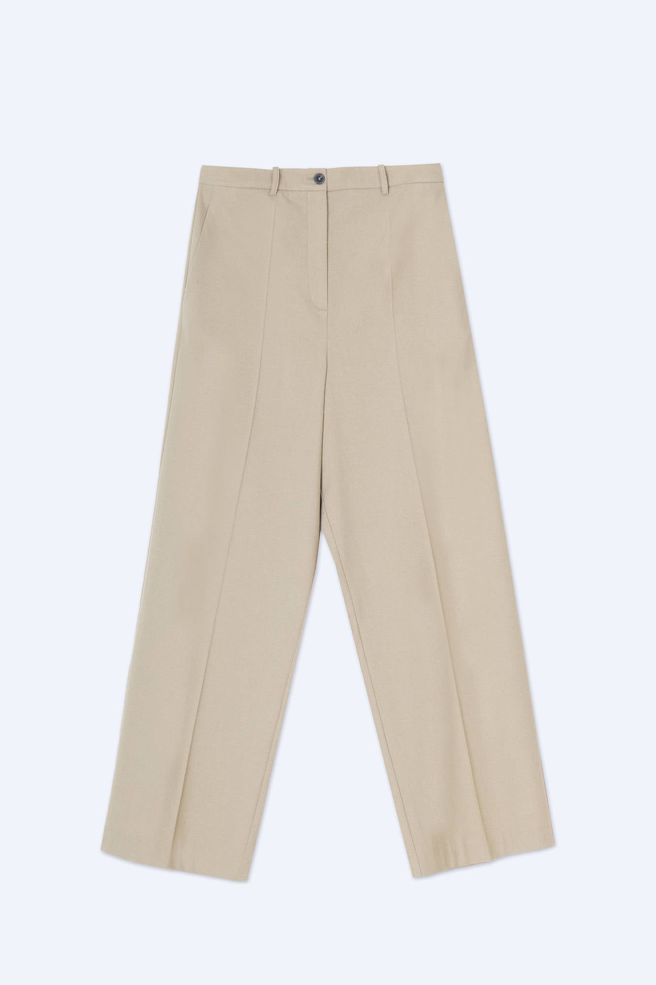 STRAIGHT PANTS WITH ELASTIC WAIST