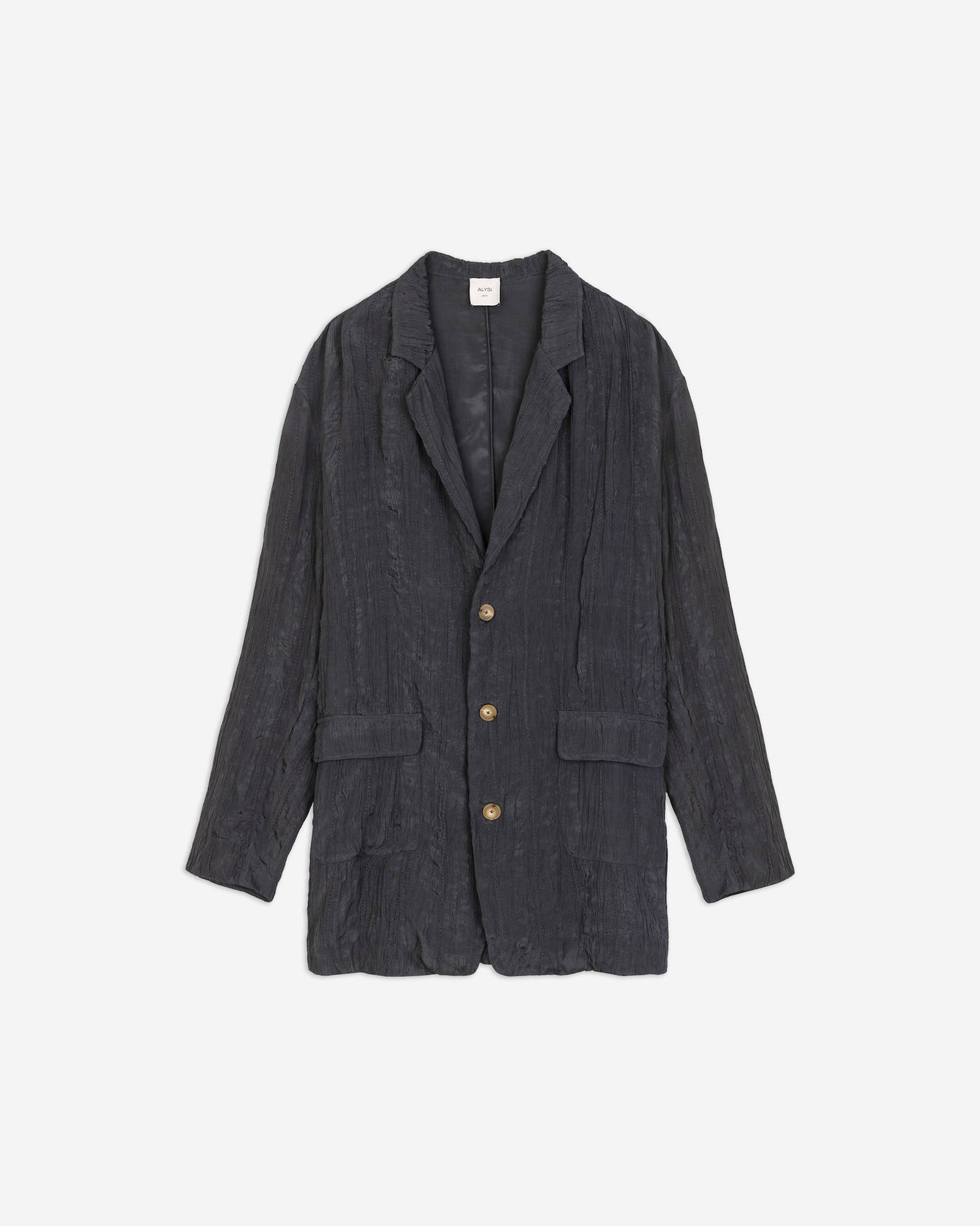 SINGLE-BREASTED WRINKLE BLAZER