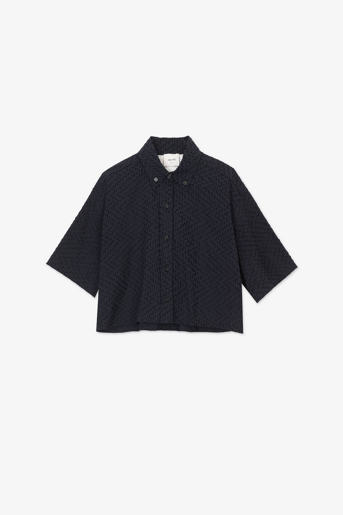 JACQUARD BOXY SHIRT Night