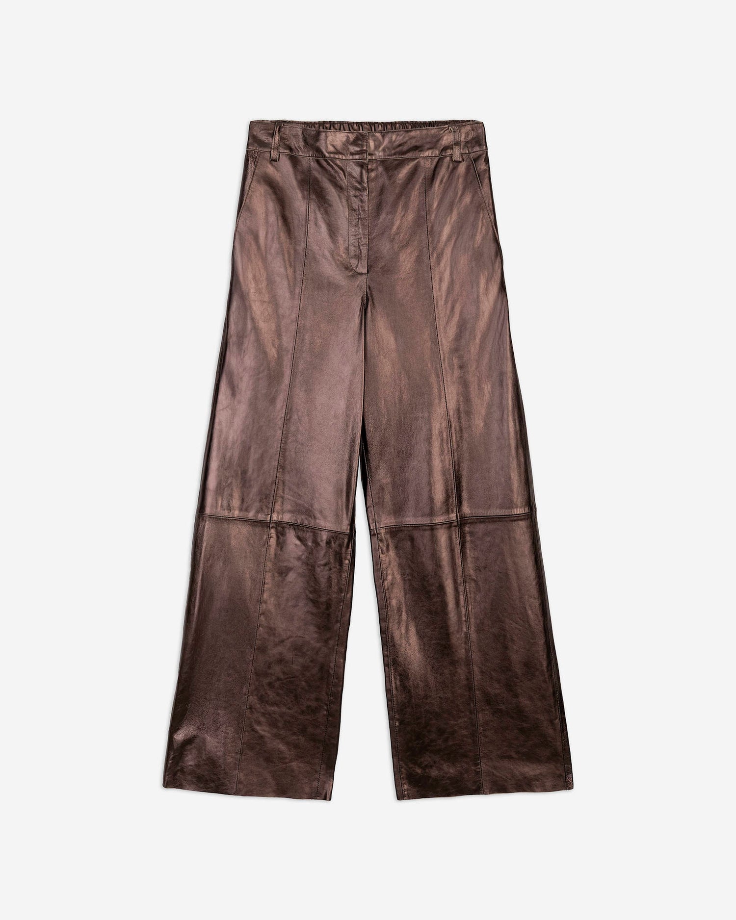 SHINY LEATHER TROUSERS