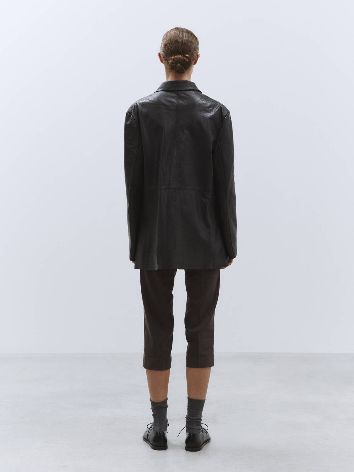 VINTAGE EFFECT BLAZER Black