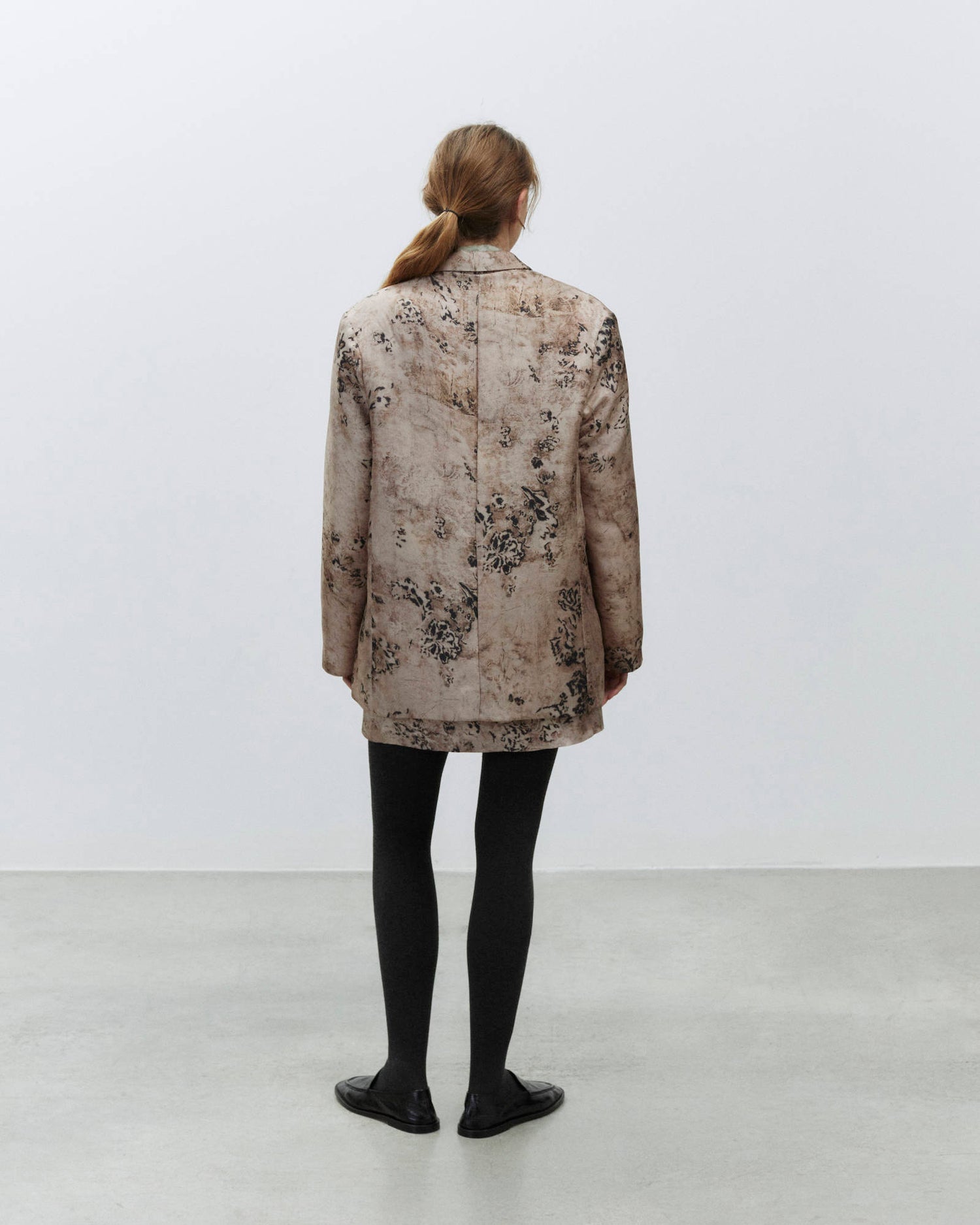 Silk Blazer Tapestry Print