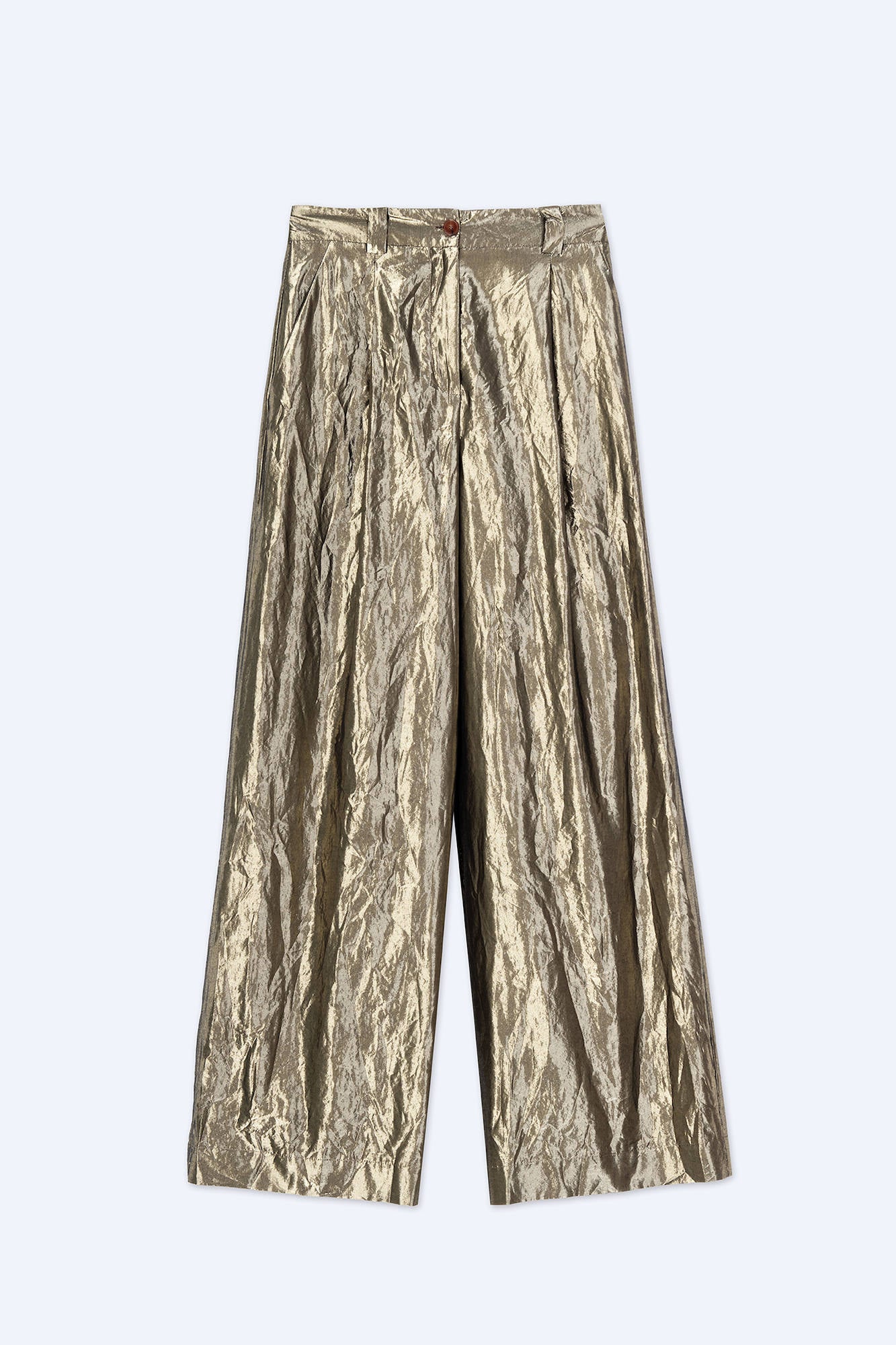 WIDE LEG SHINY PANTS