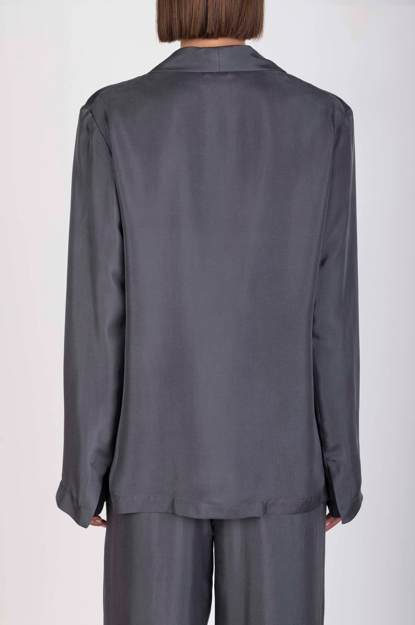 SLIP-ON ENZYMATED TWILL BLAZER