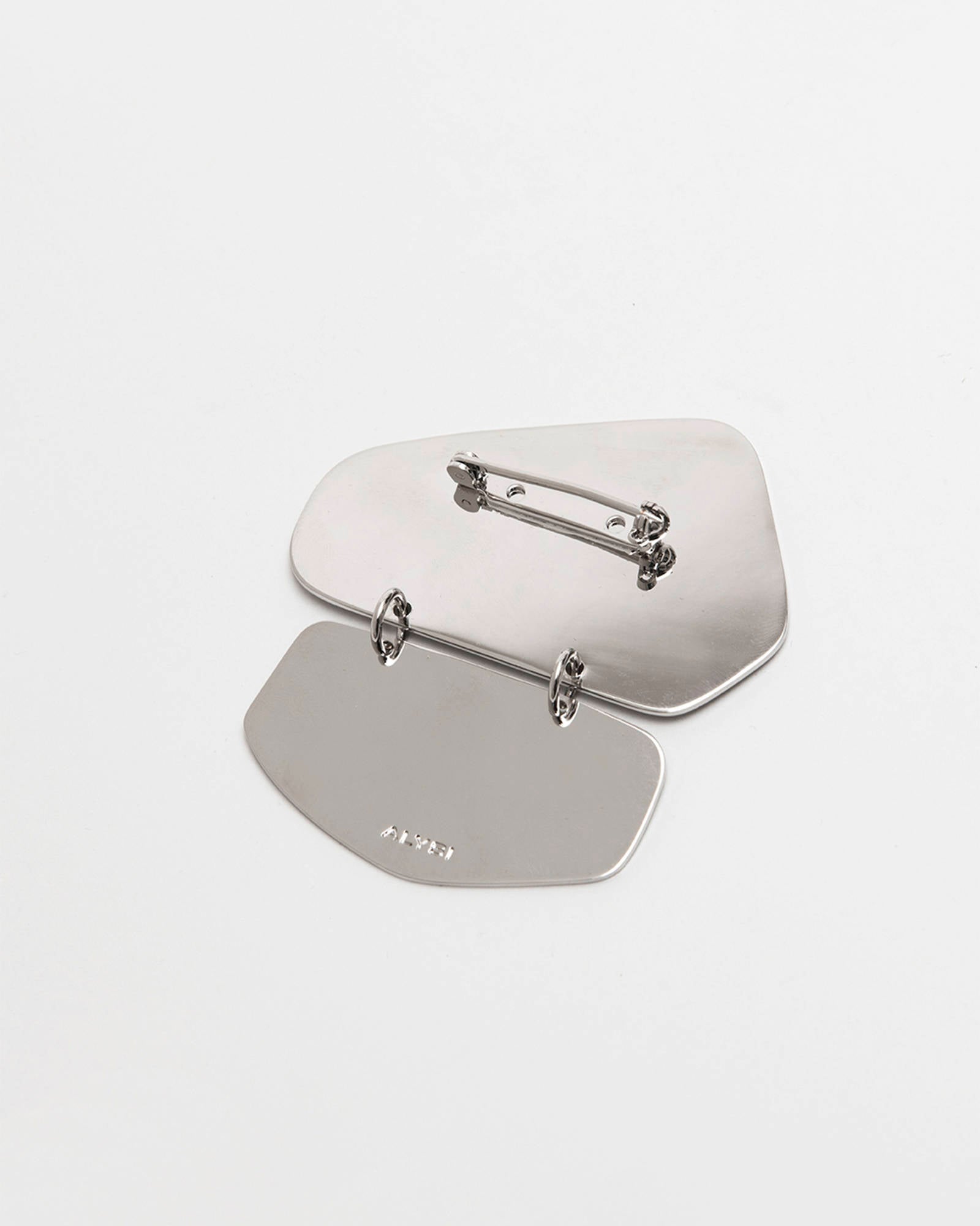 SILVER MIRROR PLATE PIN