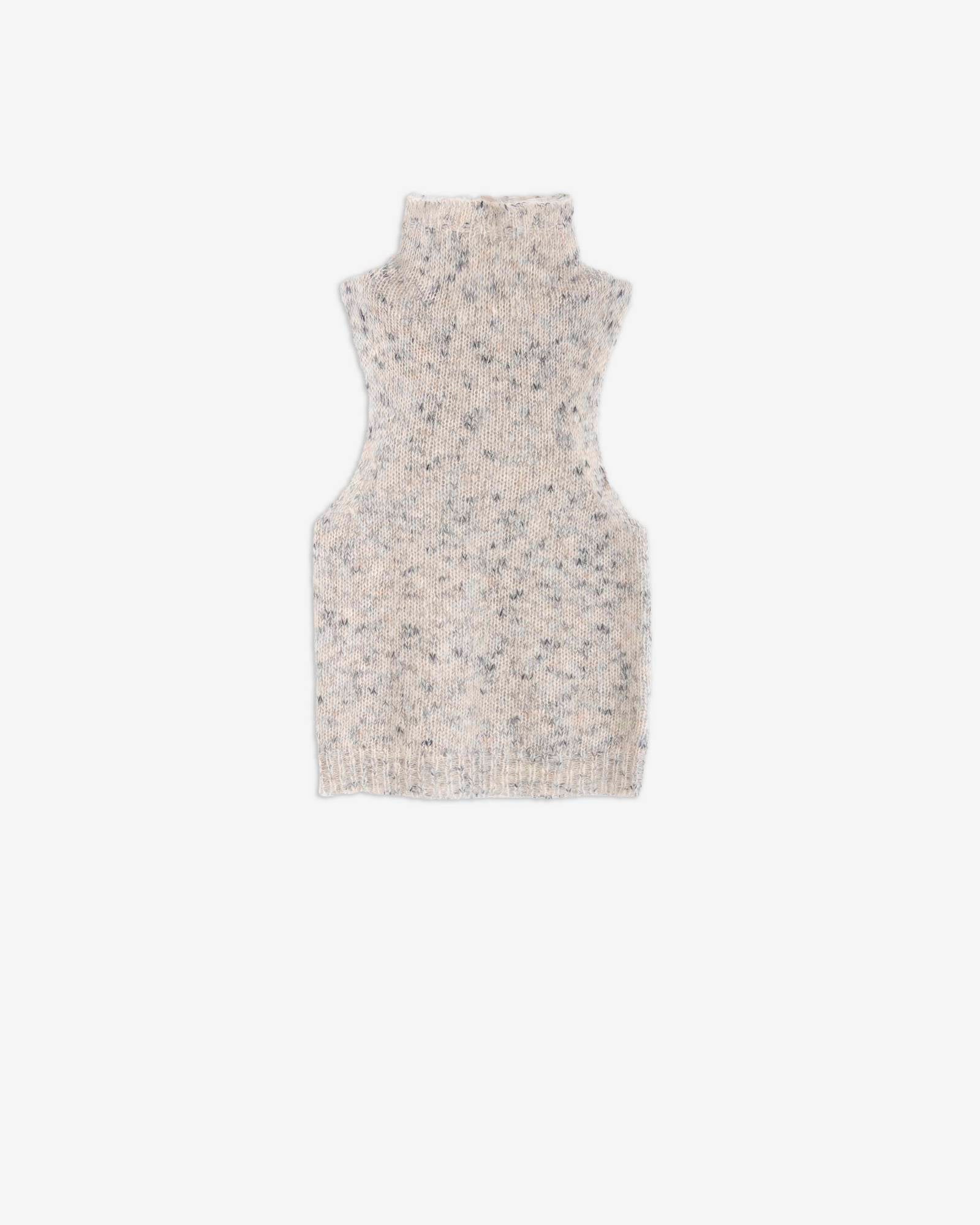 MELANGE HIGH NECK TOP