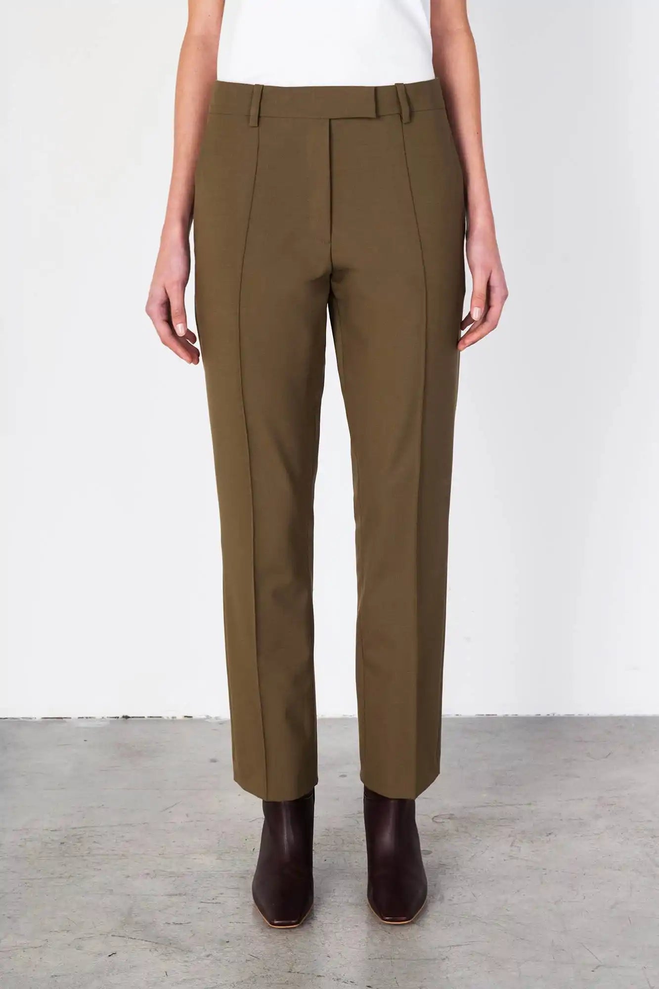 TAILORED POLY WOOL TROUSERS