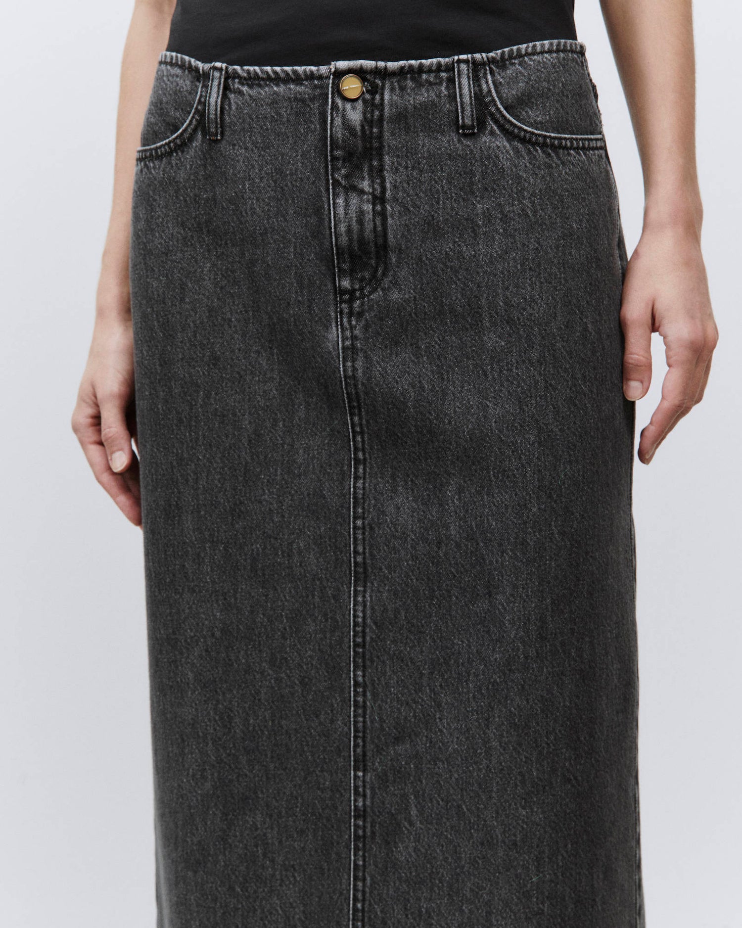 LONG DENIM SKIRT