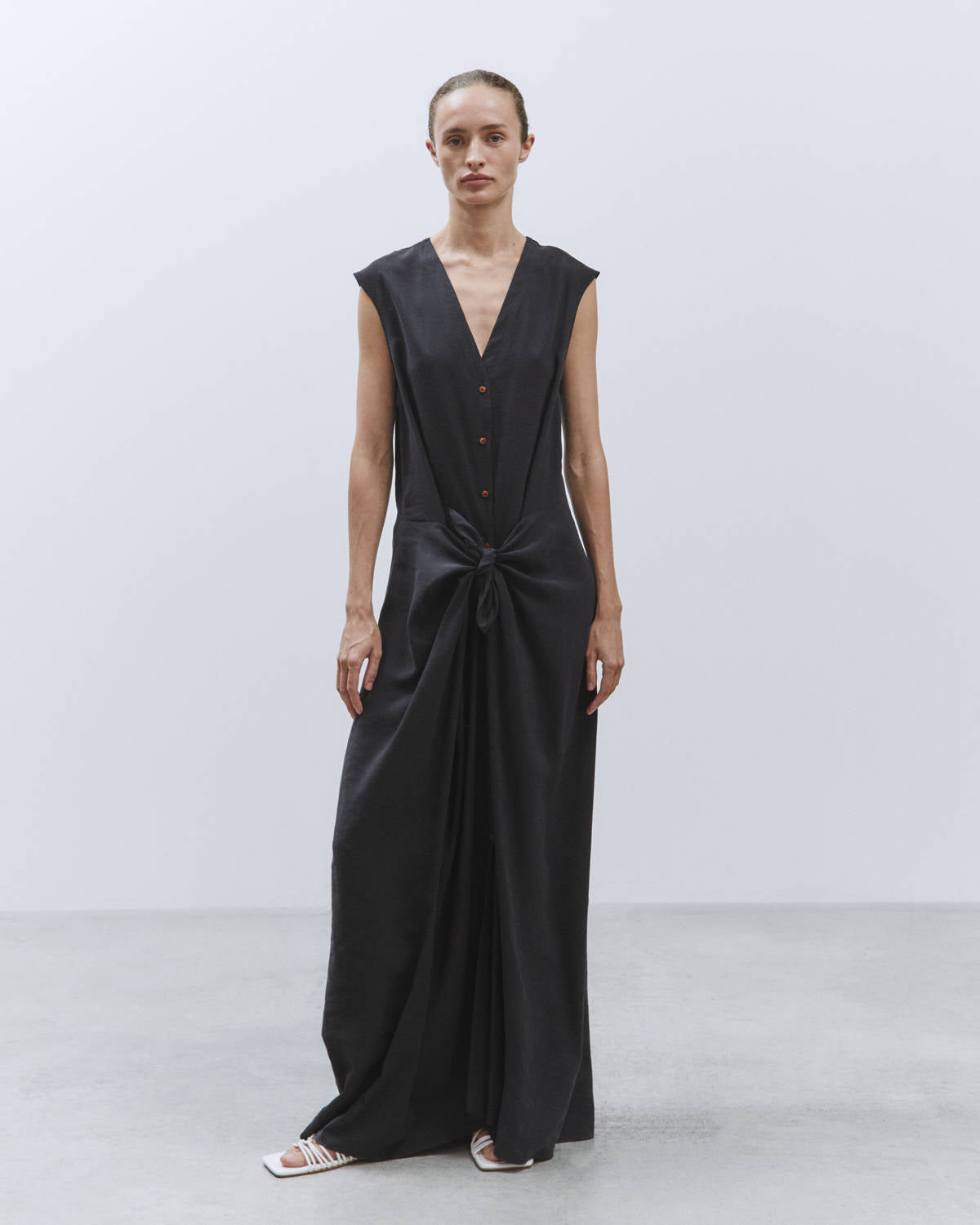 FLUID CHEMISIER DRESS Black