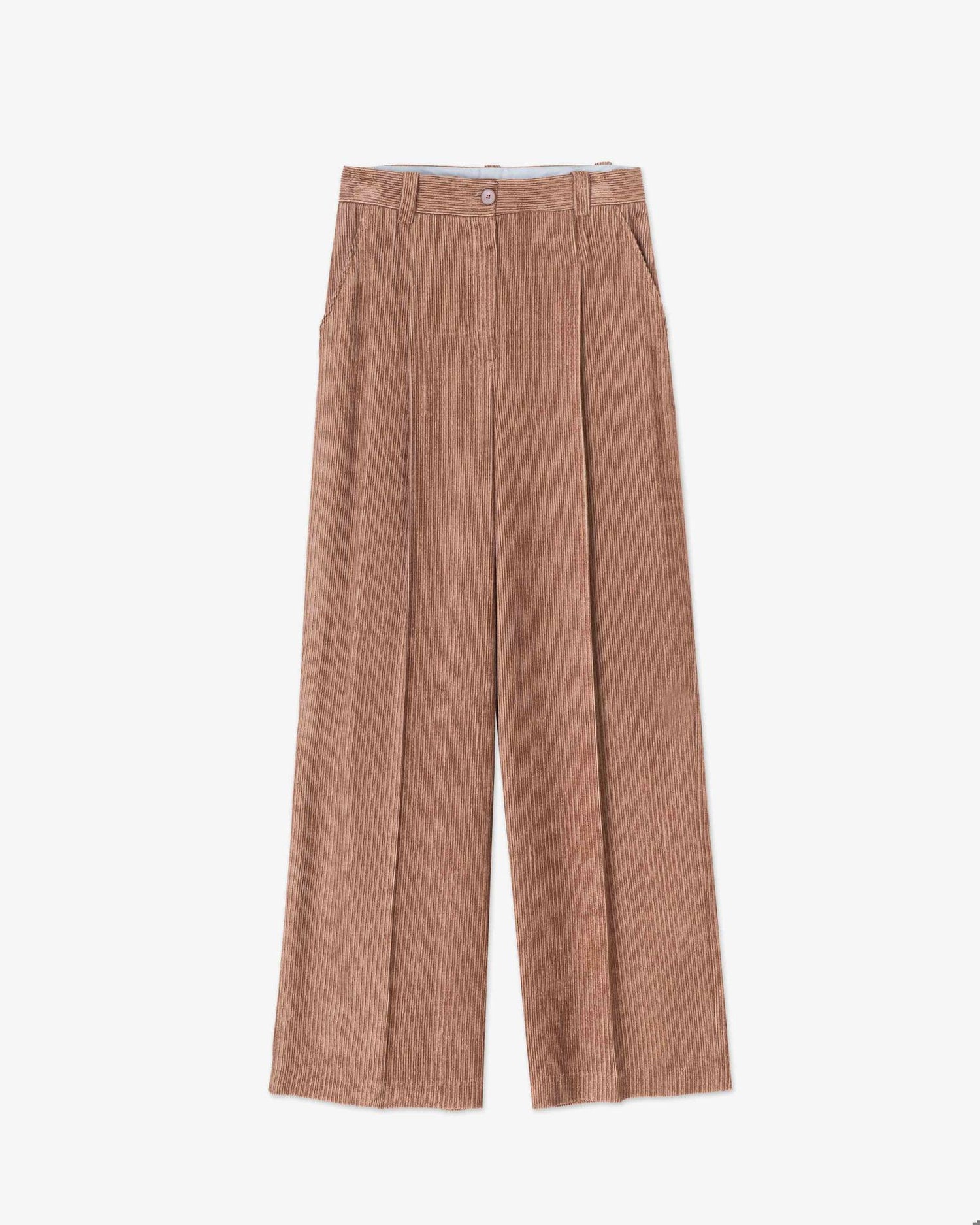 FLUID CORDUROY TAILORED TROUSERS