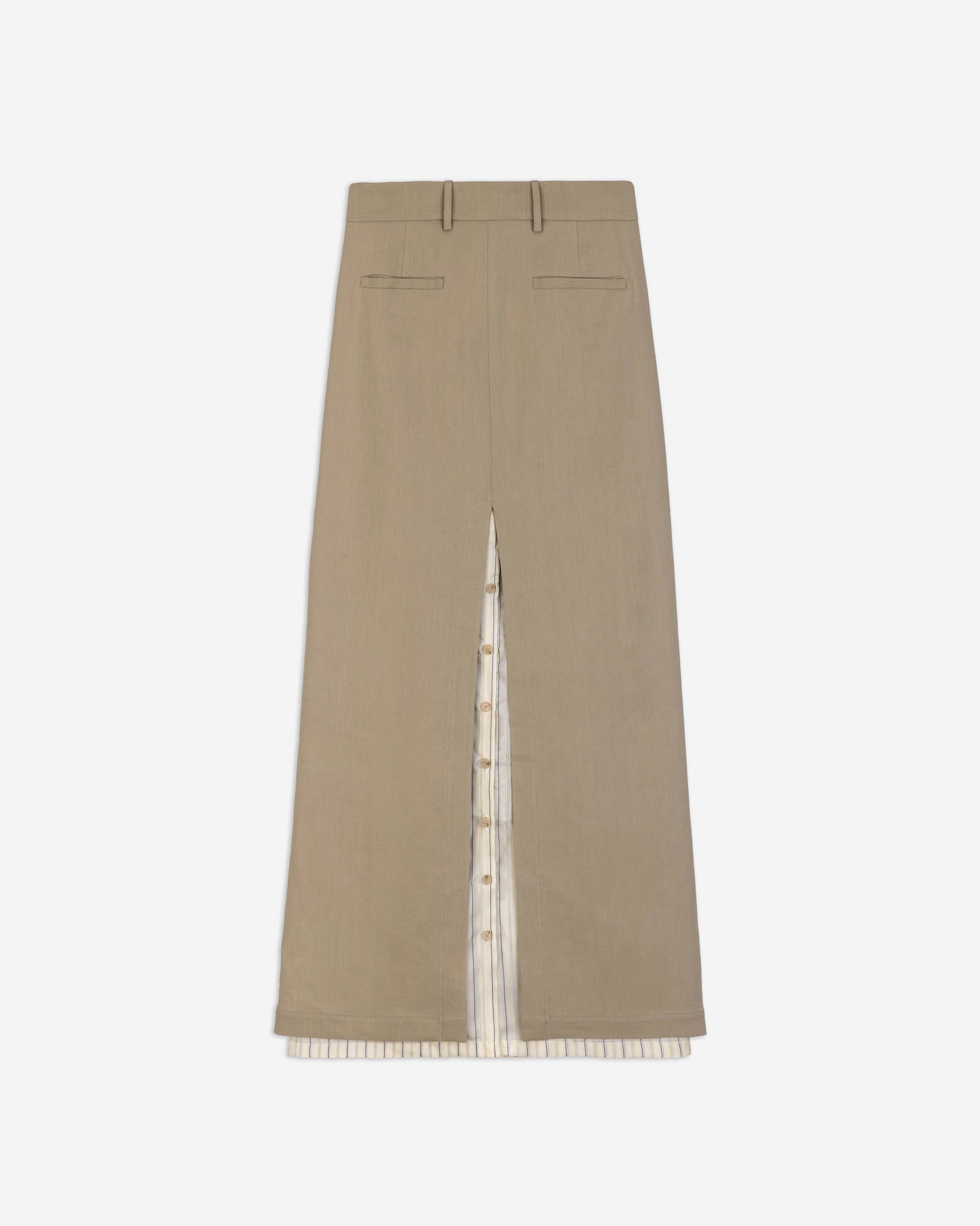 LINEN MIDI SKIRT