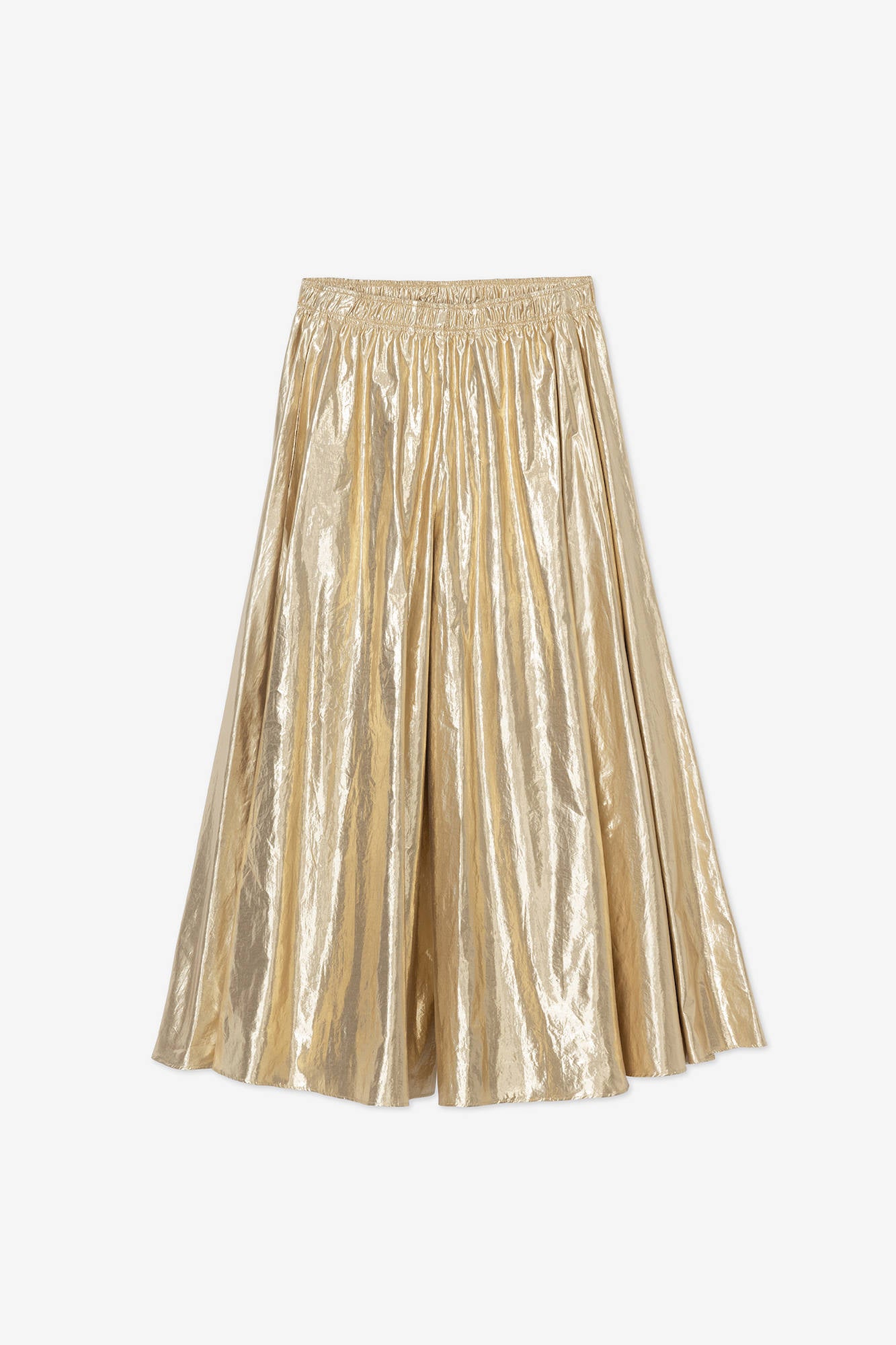 SHINY MAXI PANTSKIRT