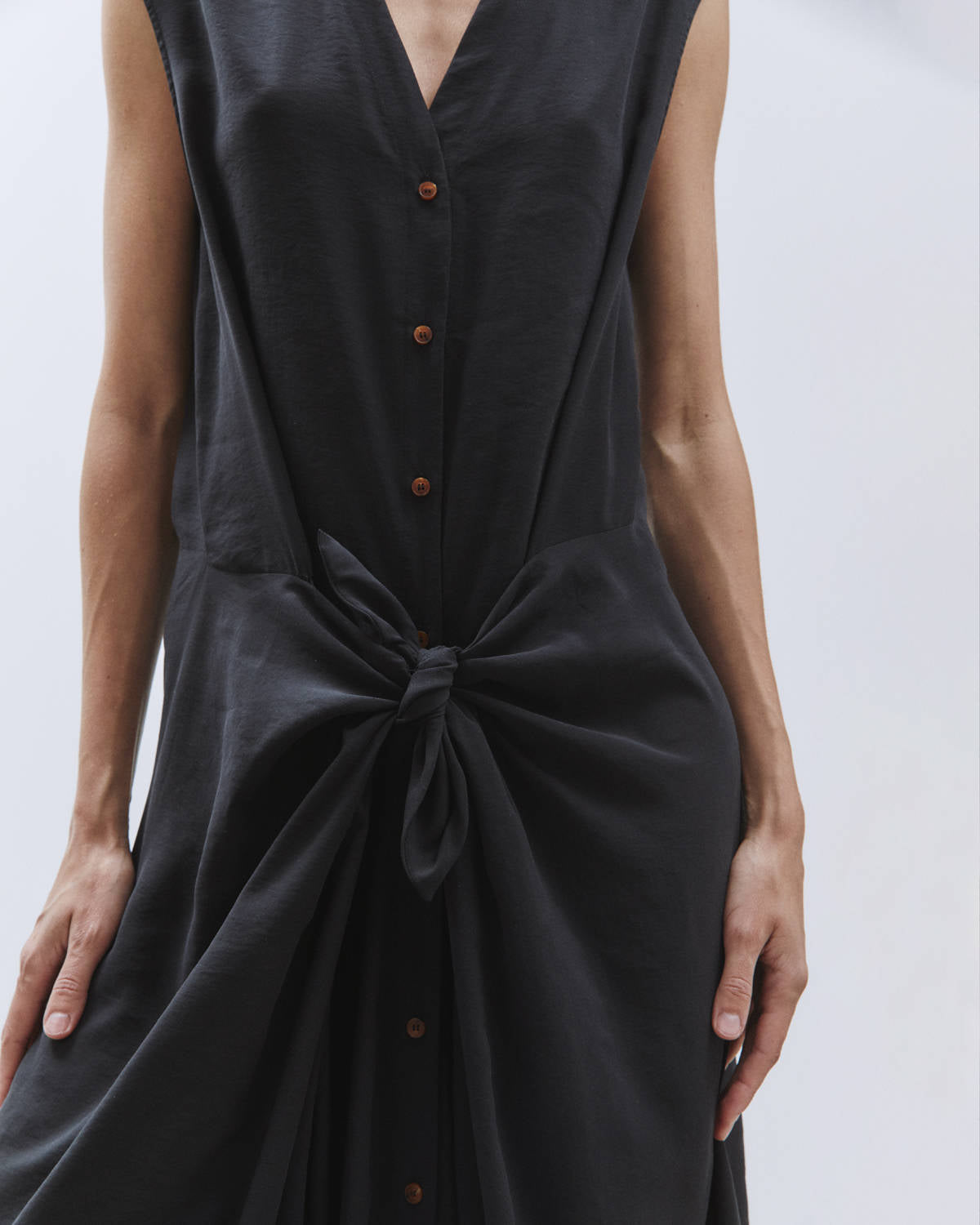 FLUID CHEMISIER DRESS Black