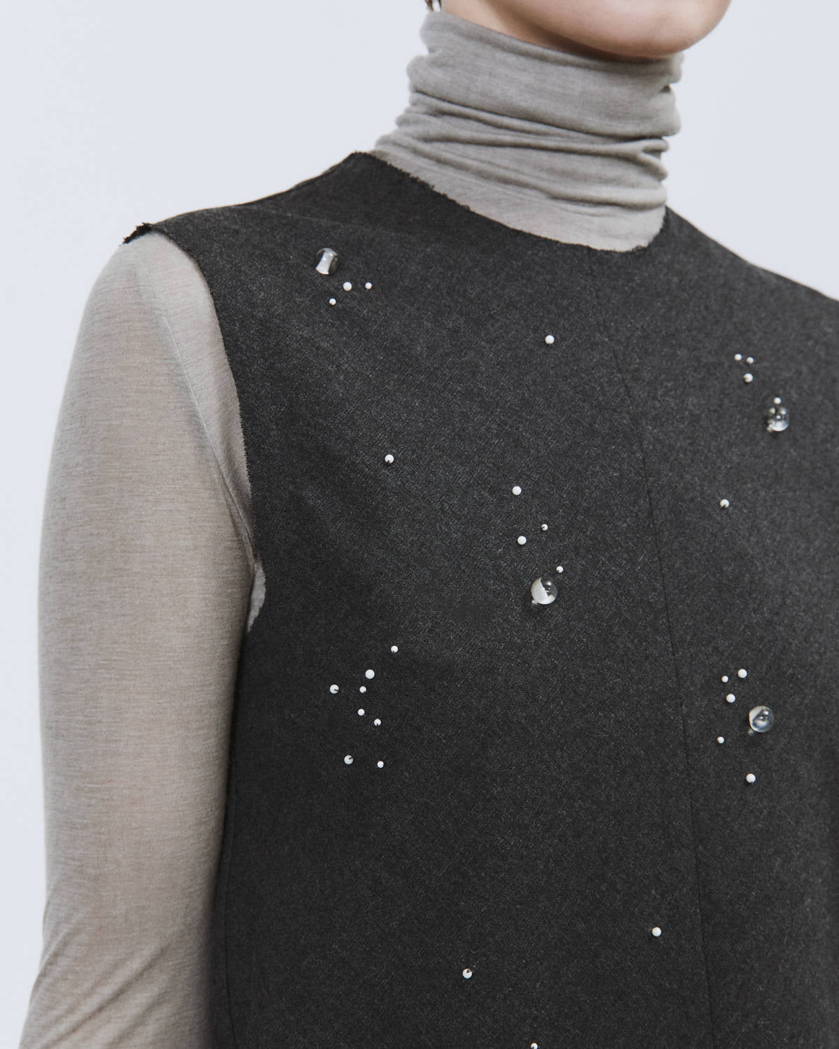 HAND-EMBROIDERED FLANNEL TOP