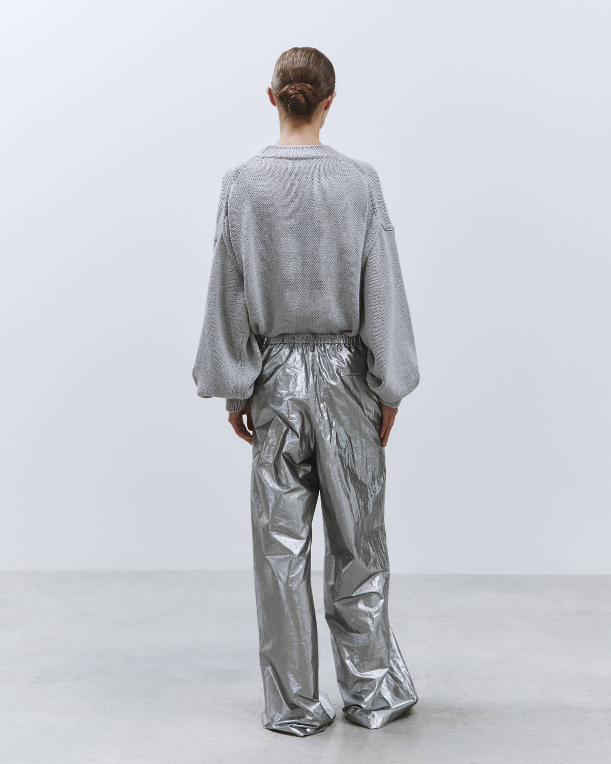 LIGHT SHINY PALAZZO PANTS