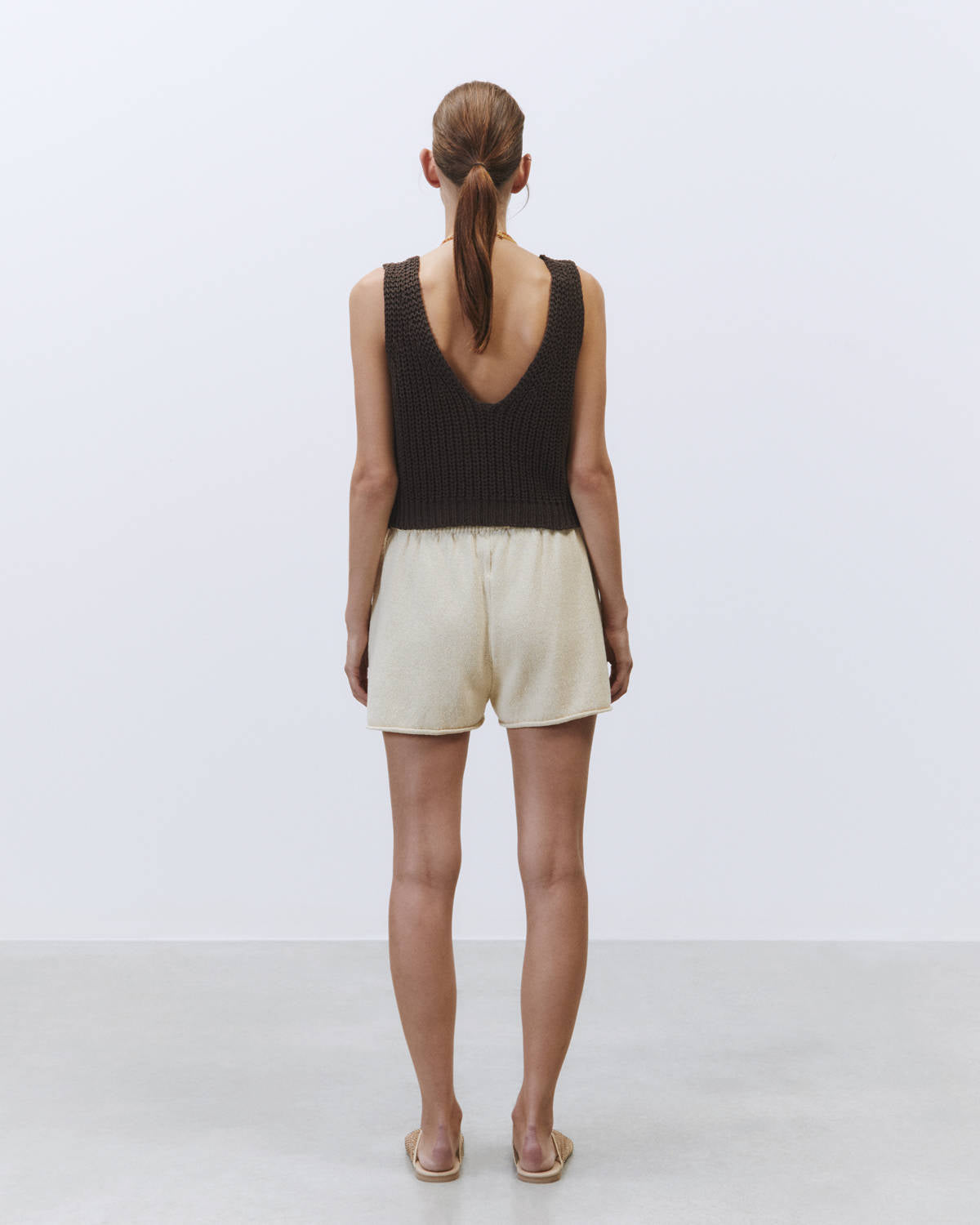 Coffee Knitted Vest