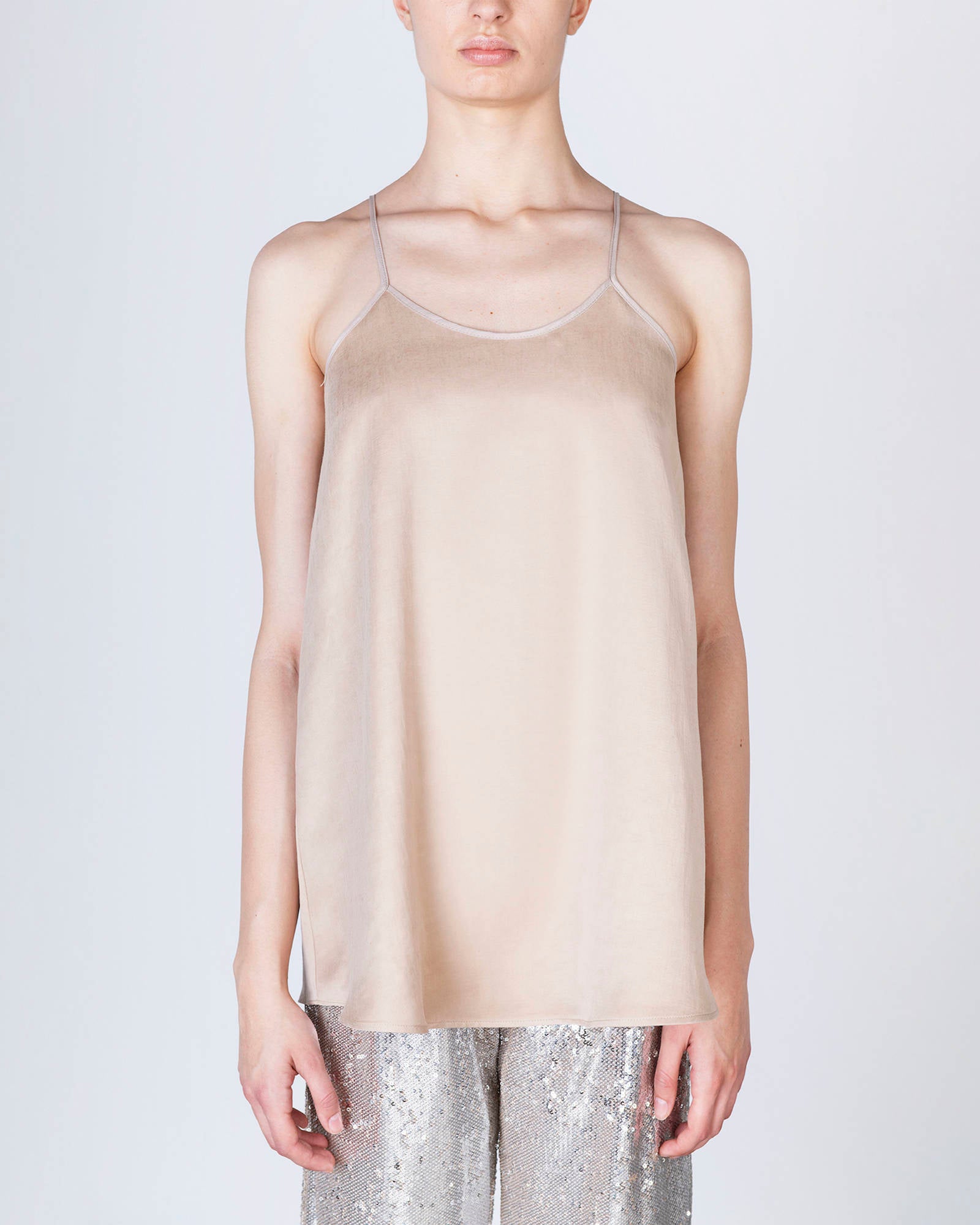 TOP WITH LACES Nude