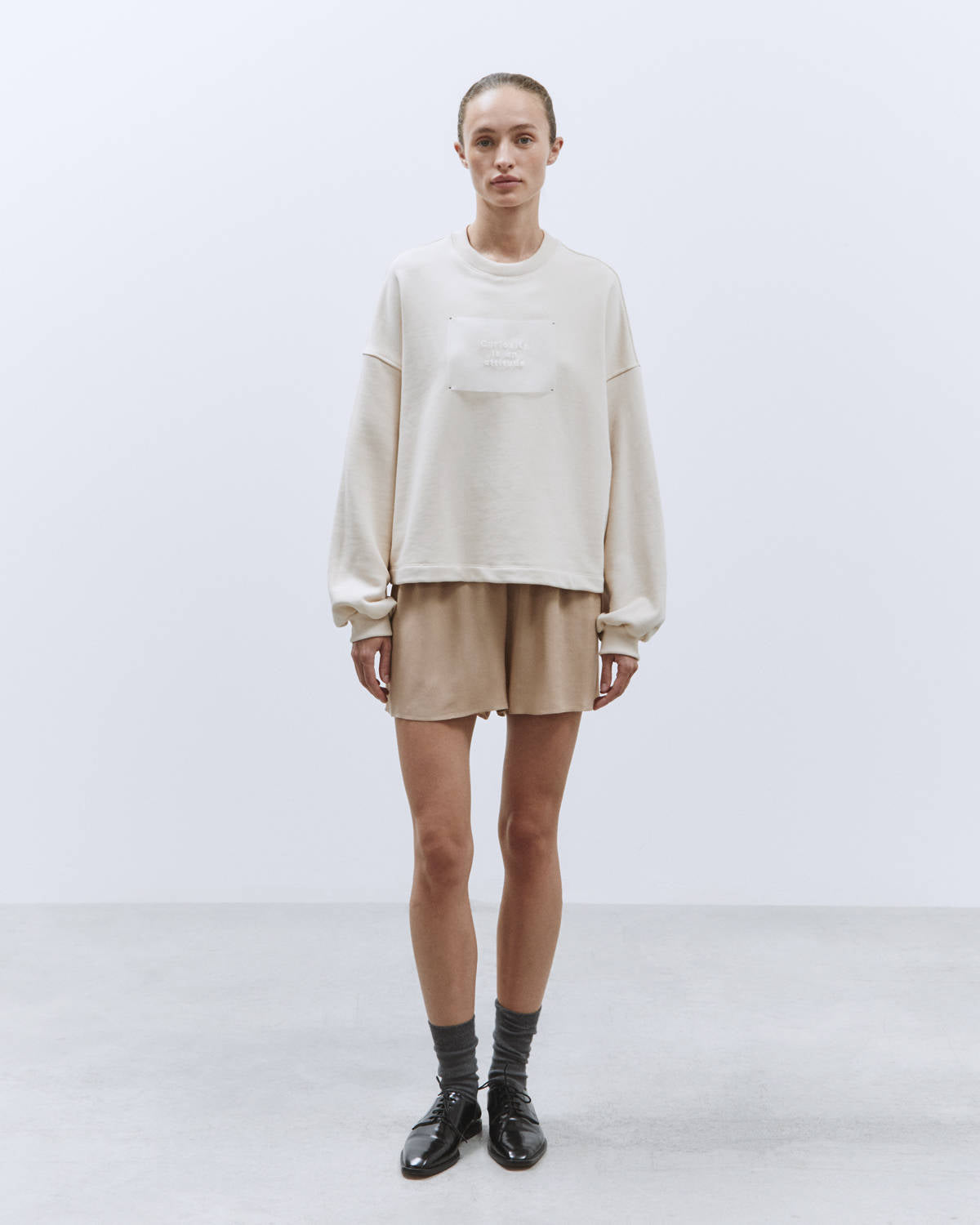BOXY CURIOSITY SWEATSHIRT Petal
