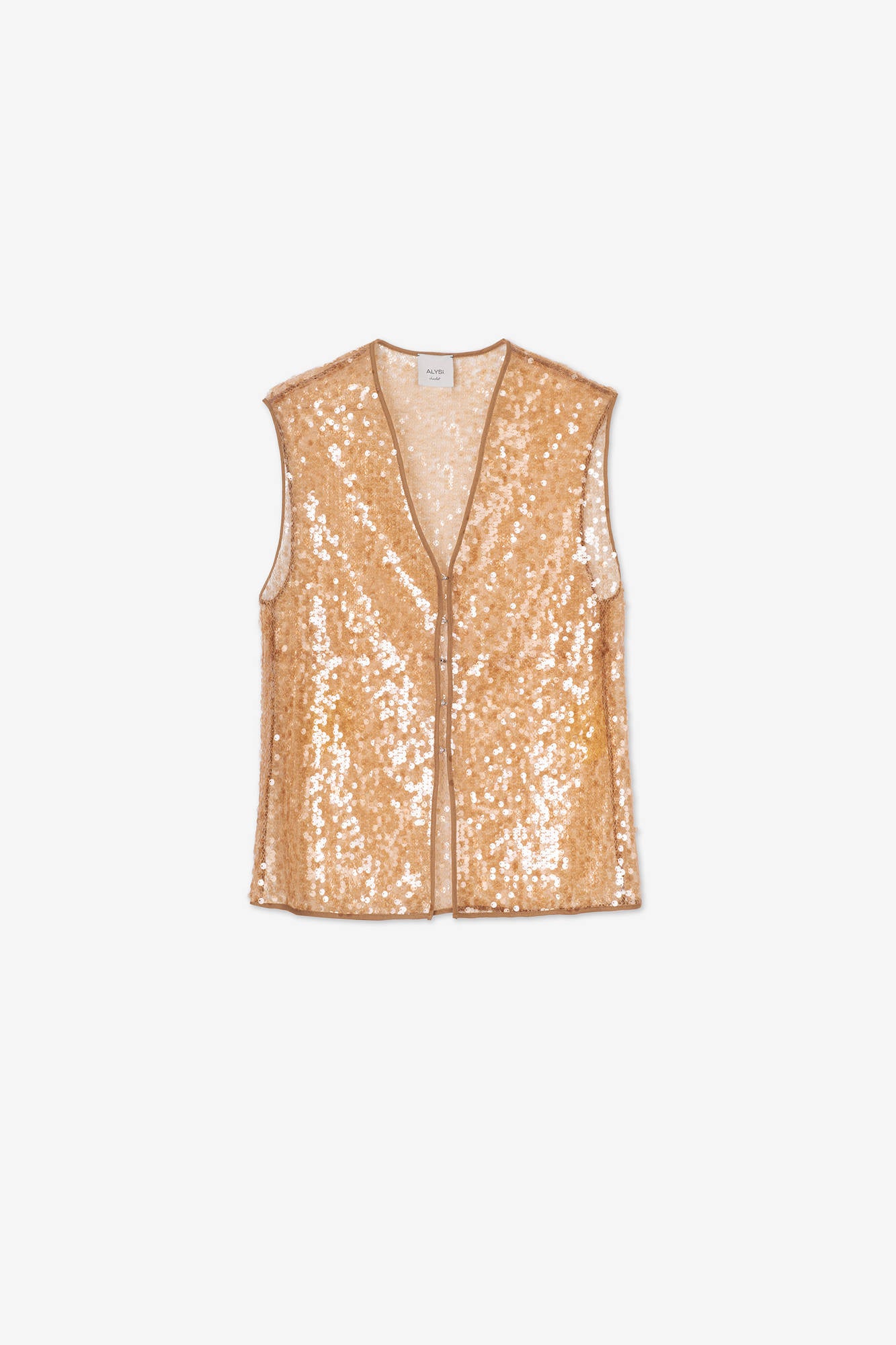 GOLD SEQUIN BLOUSE Gold