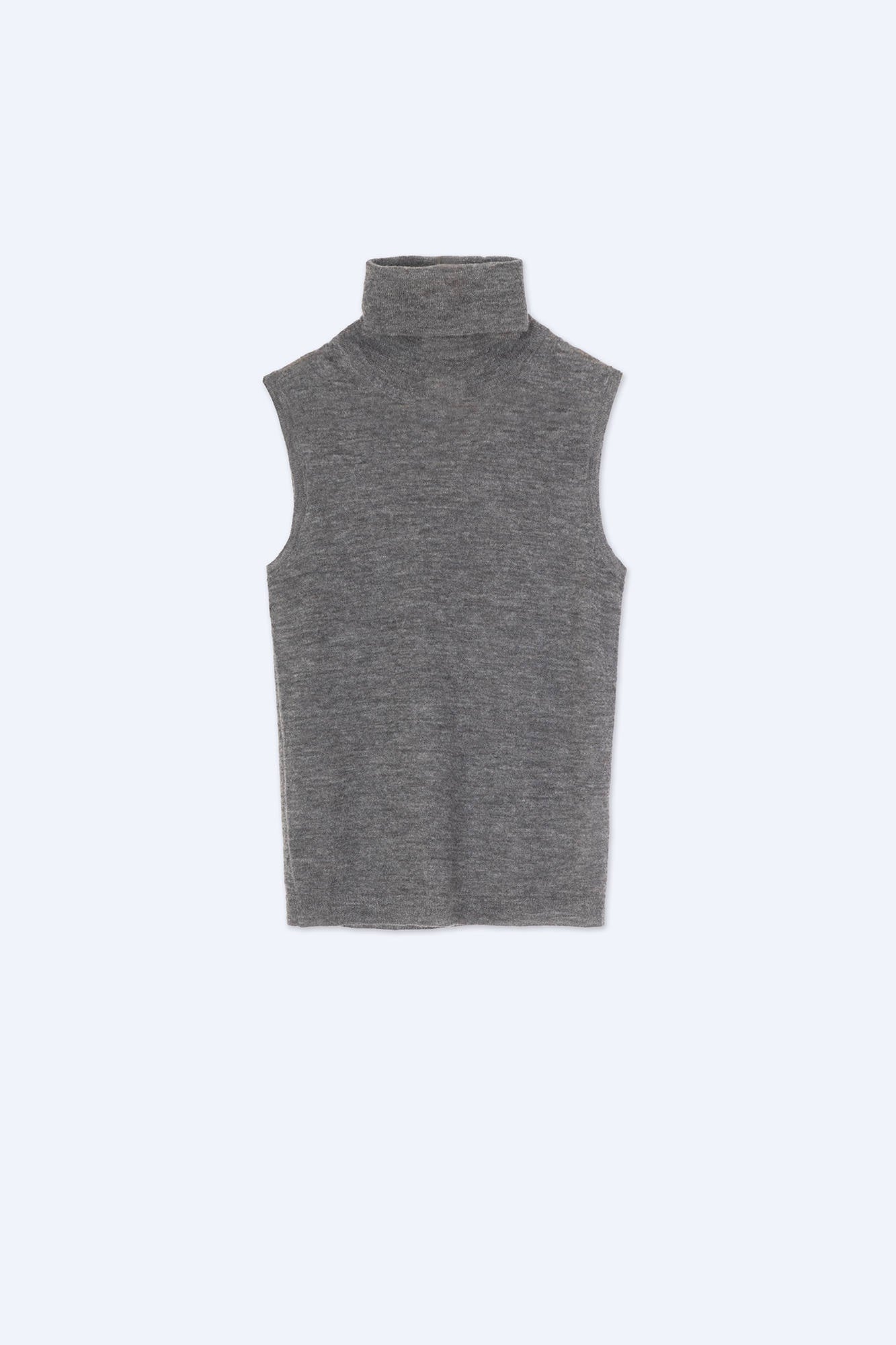 HIGH NECK VEST SWEATER