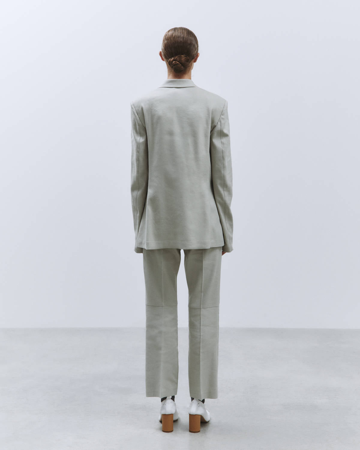 TAILORED BLAZER LINEN STRETCH STONE
