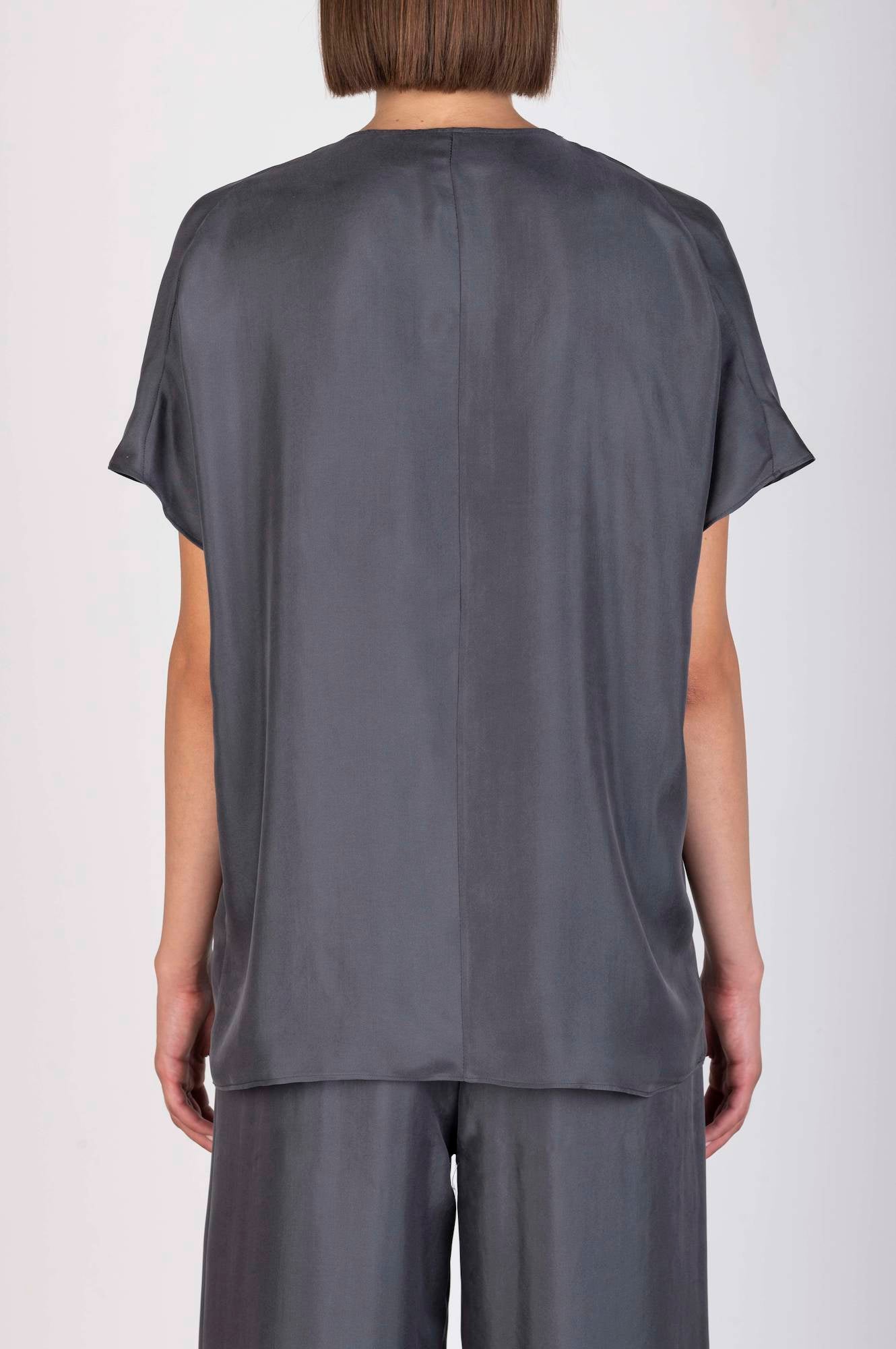 REGULAR ENZYMATED TWILL BLOUSE