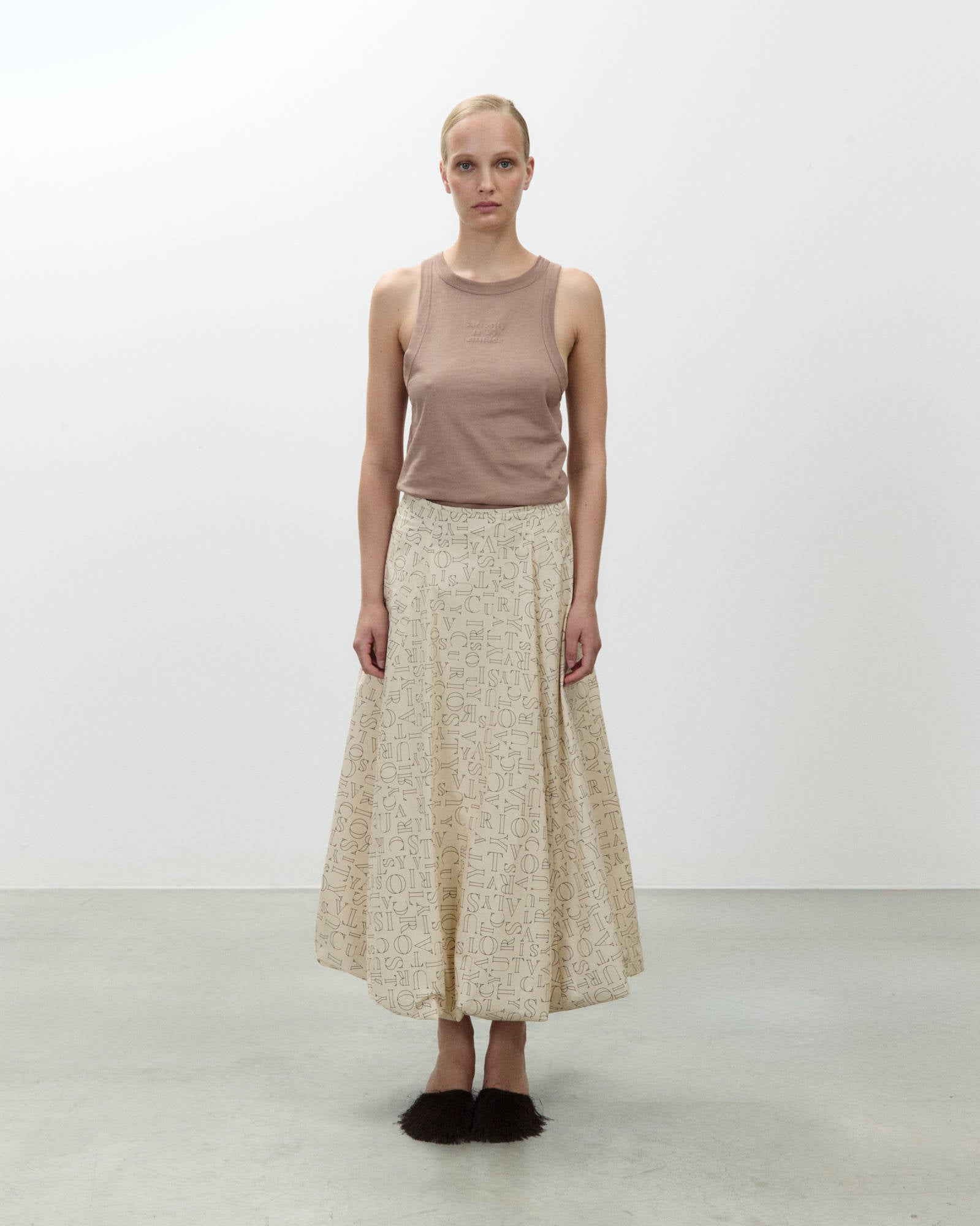 BALOON LETTERING SKIRT