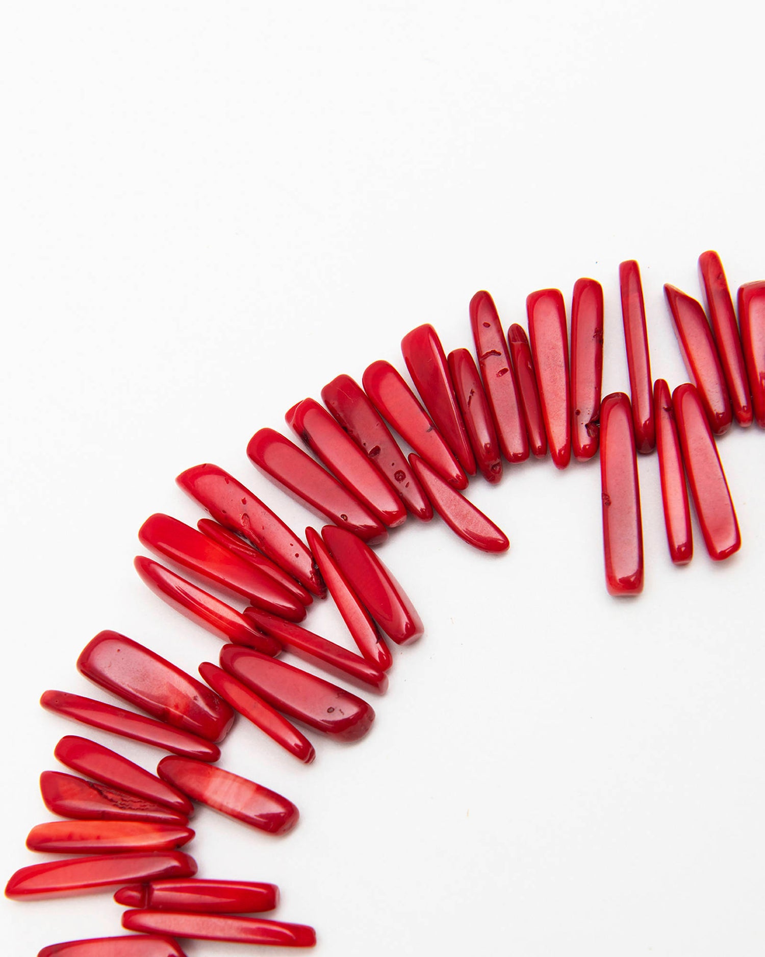 CORAL FRINGE NECKLACE