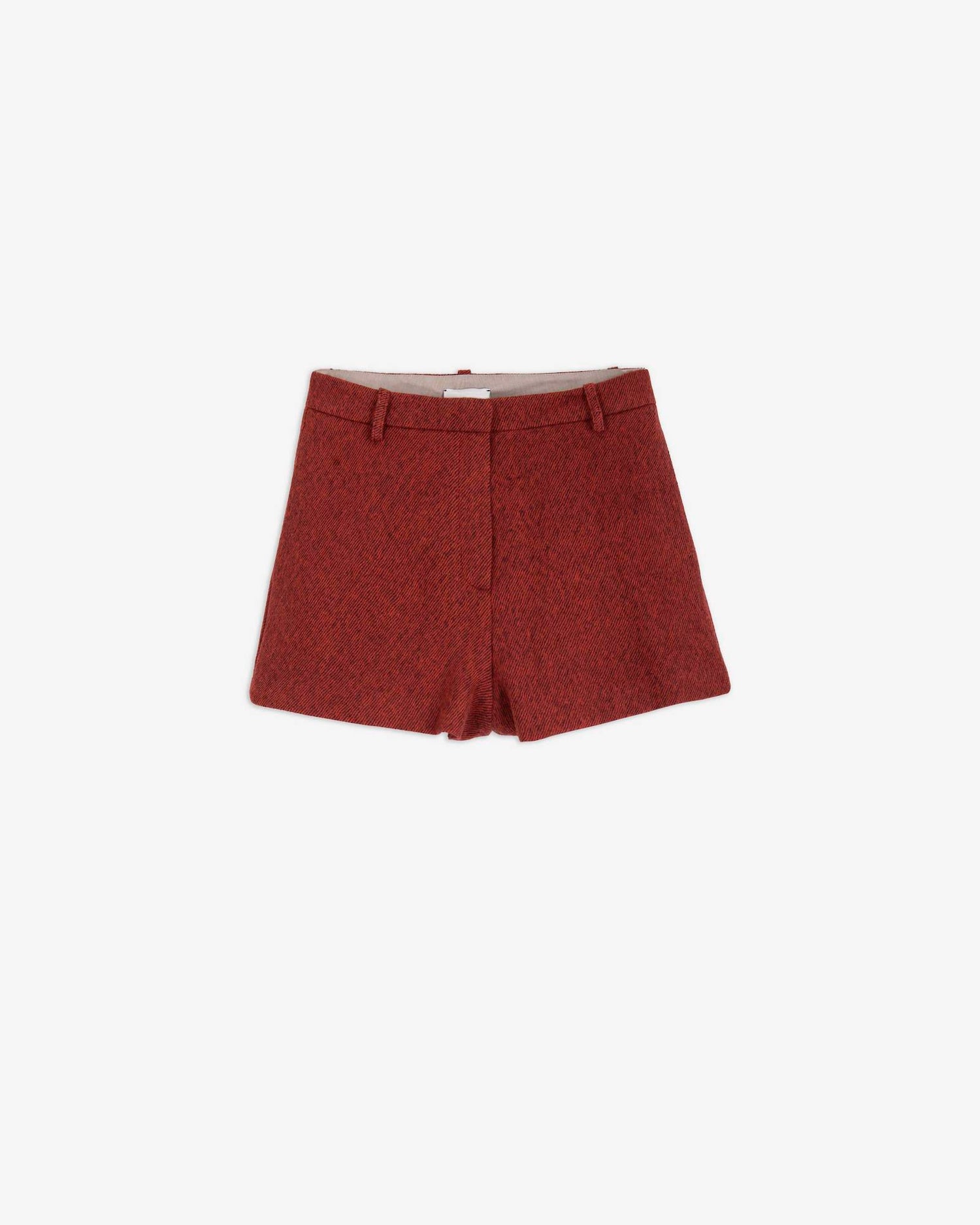 DIAGONAL CASHEMIRE SHORTS