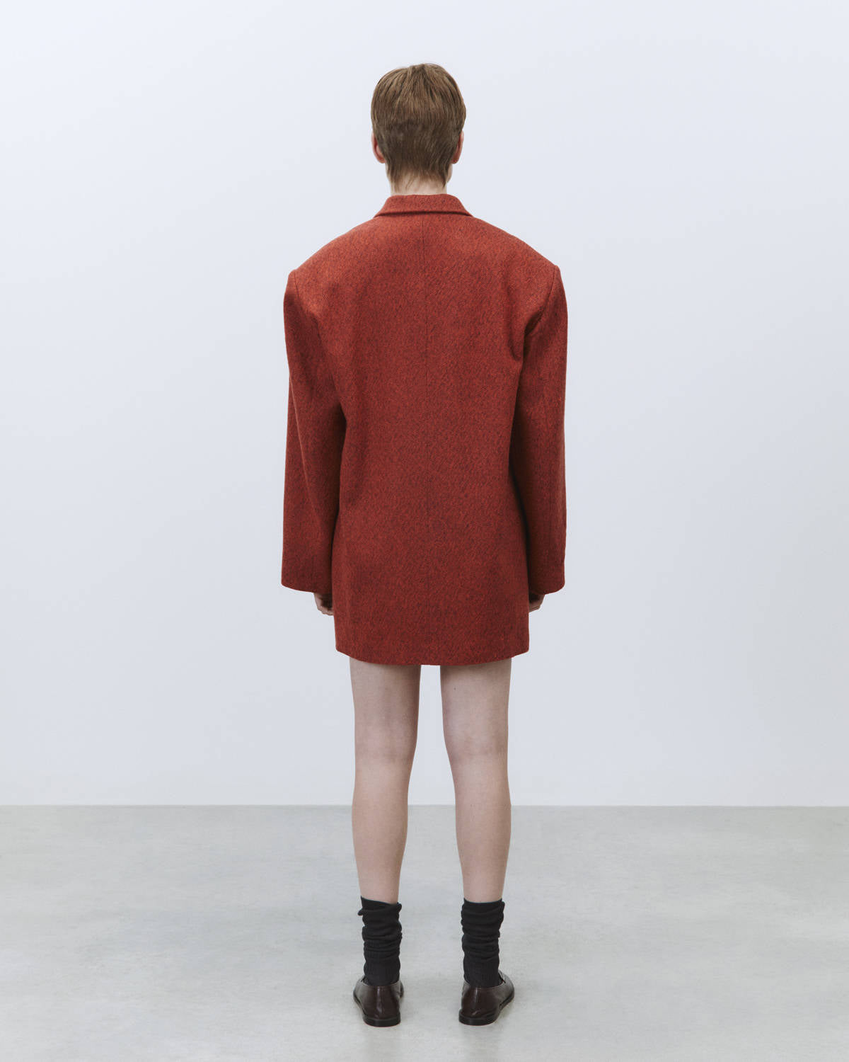 DIAGONAL CASHMERE COAT