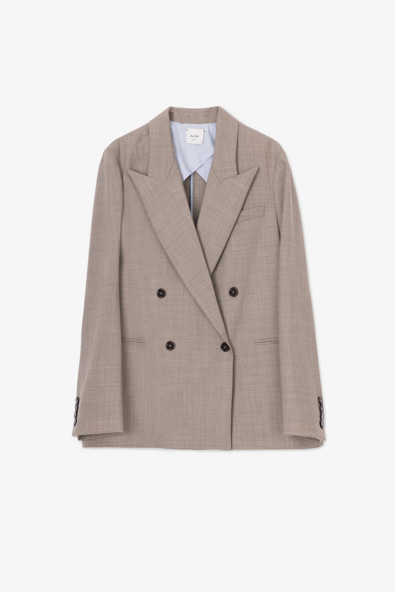 OVERALL DOUBLE-BREASTED VIRGIN WOOL BLAZER