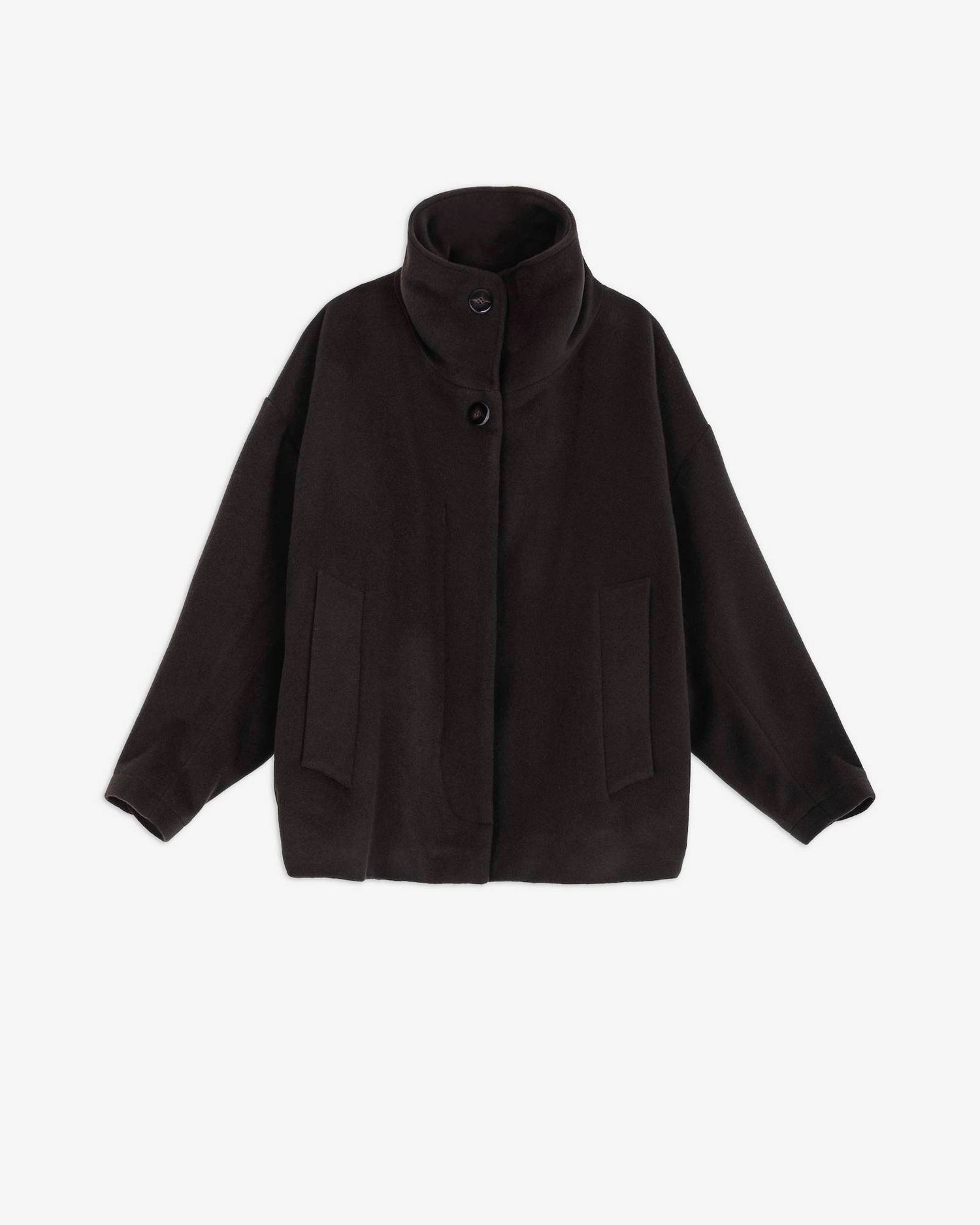 SHORT CABAN WOOL COAT