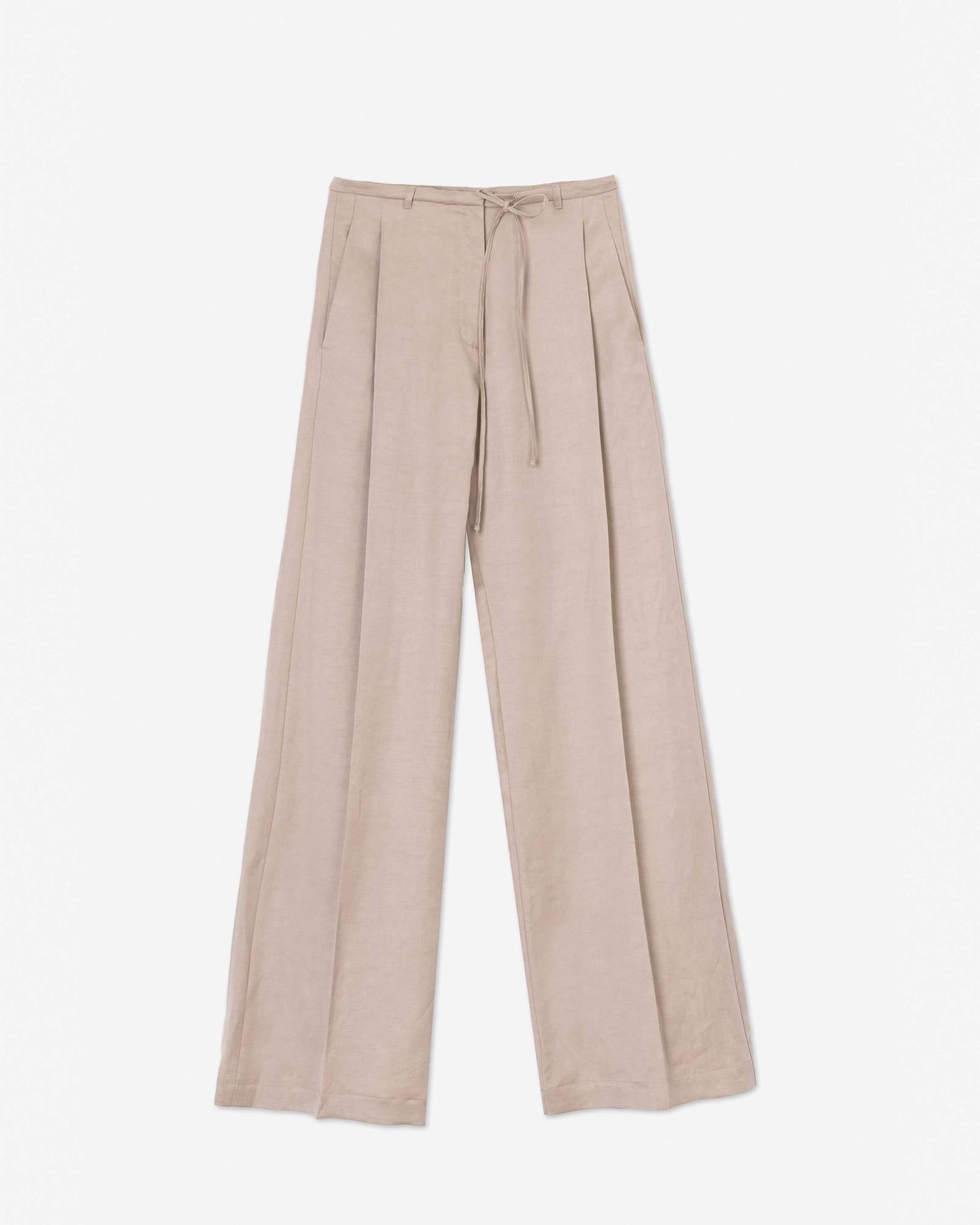 WIDE LEG PANTS WITH PENCE Nude