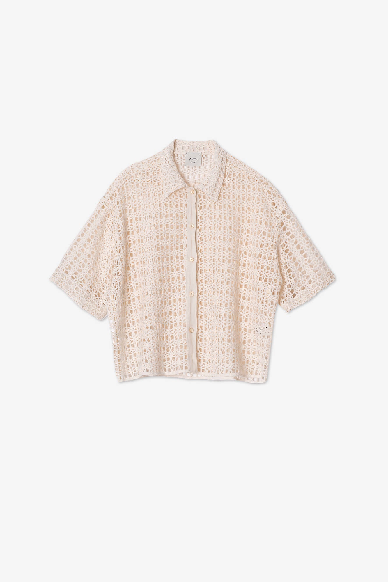 MACRAME SHIRT SHORT SLEEVE