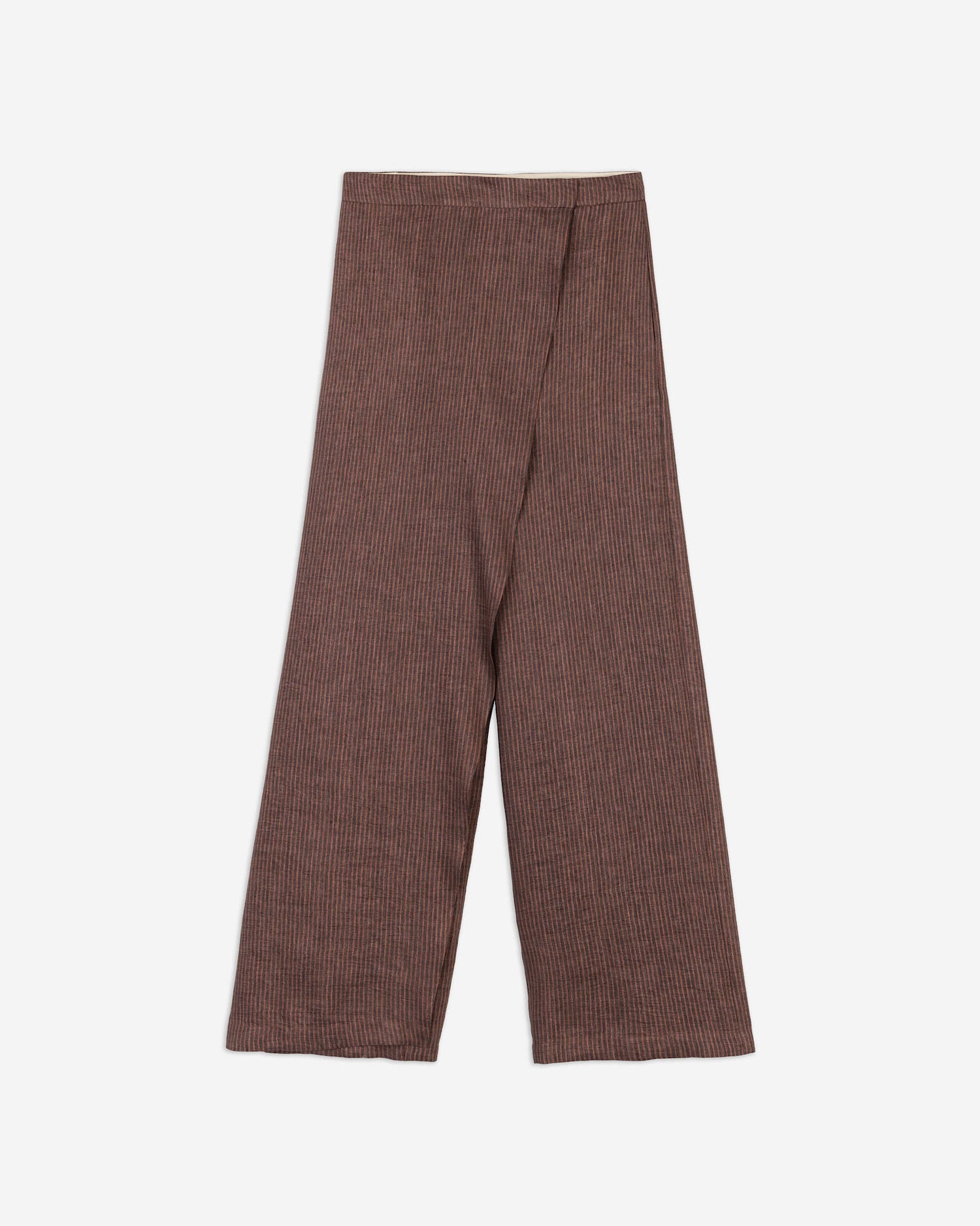 LINEN WRAP TROUSERS