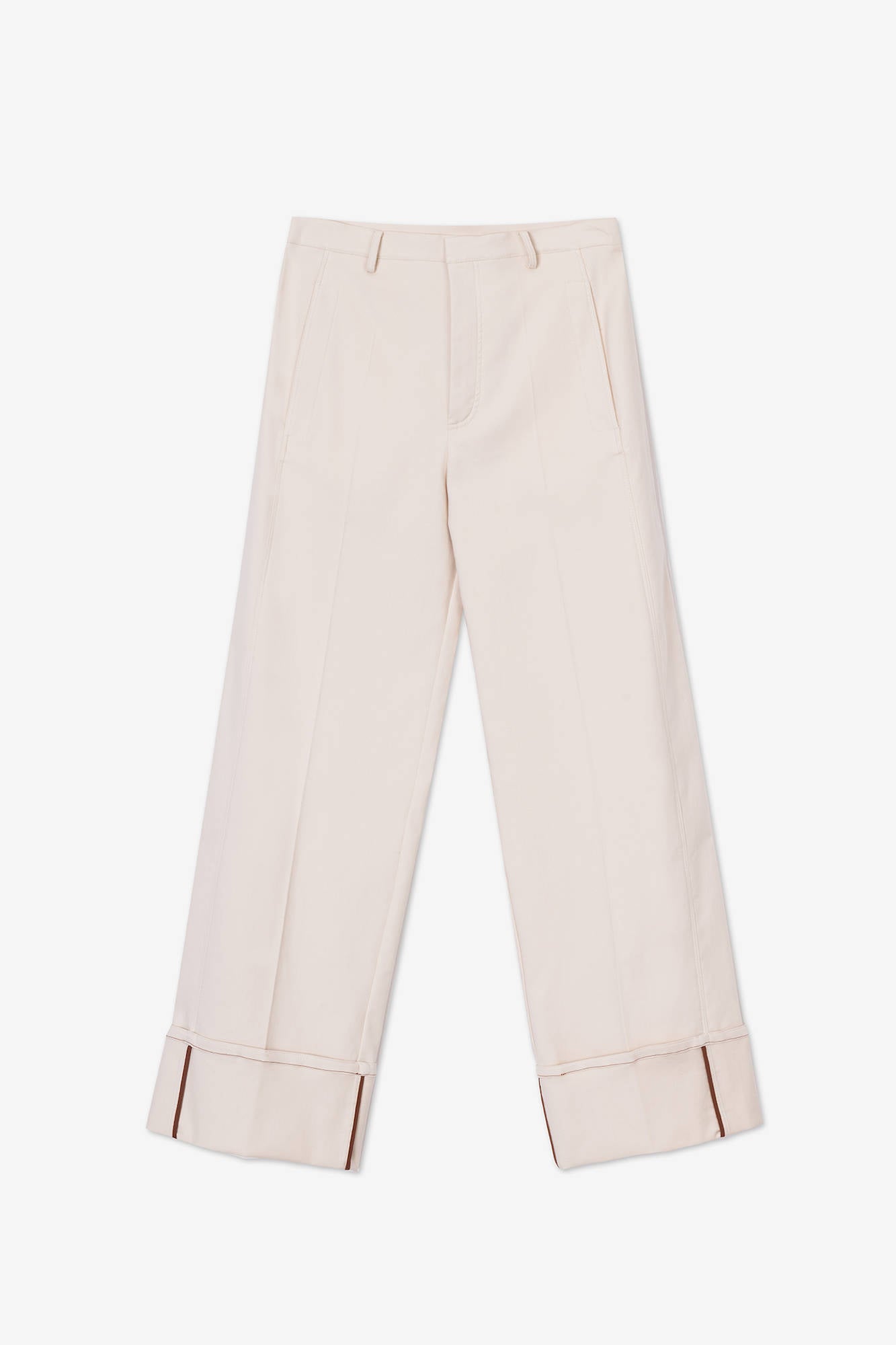 WIDE LEG PANTS WITH STITCHING