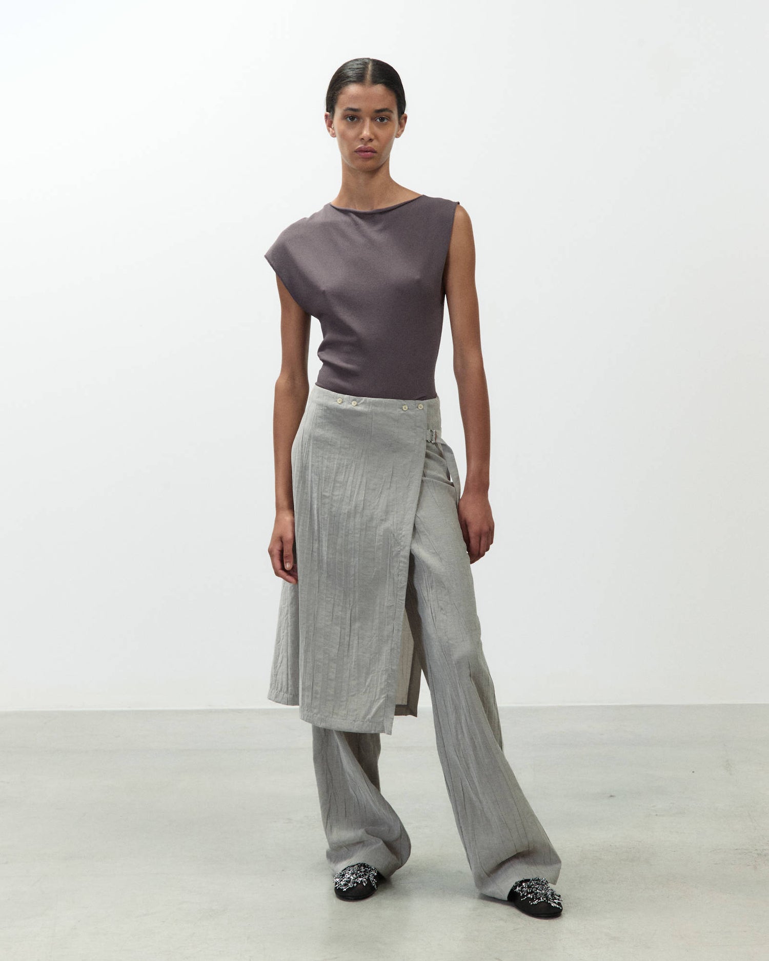 GONNA PANTALONE CRINKLE