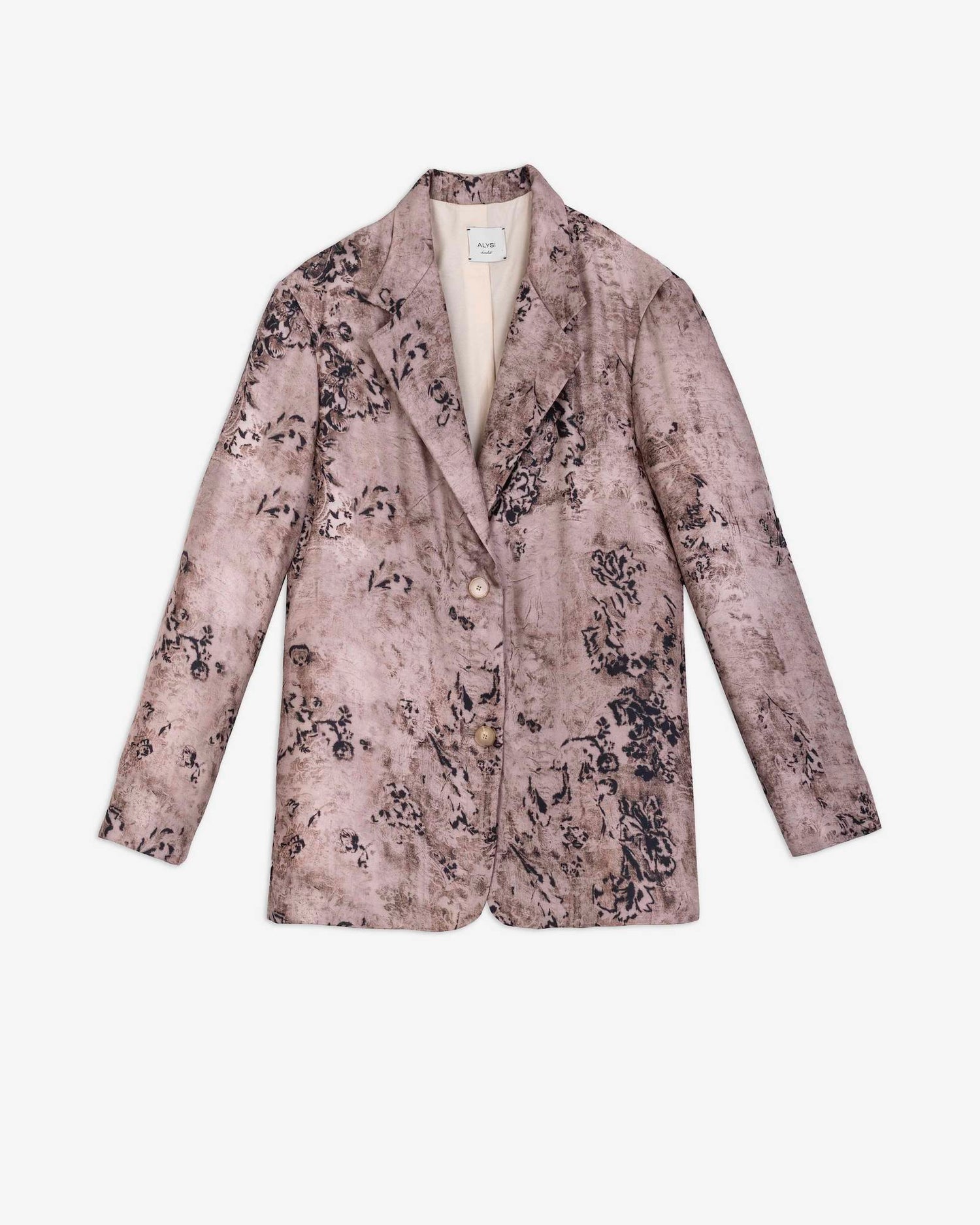 Silk Blazer Tapestry Print